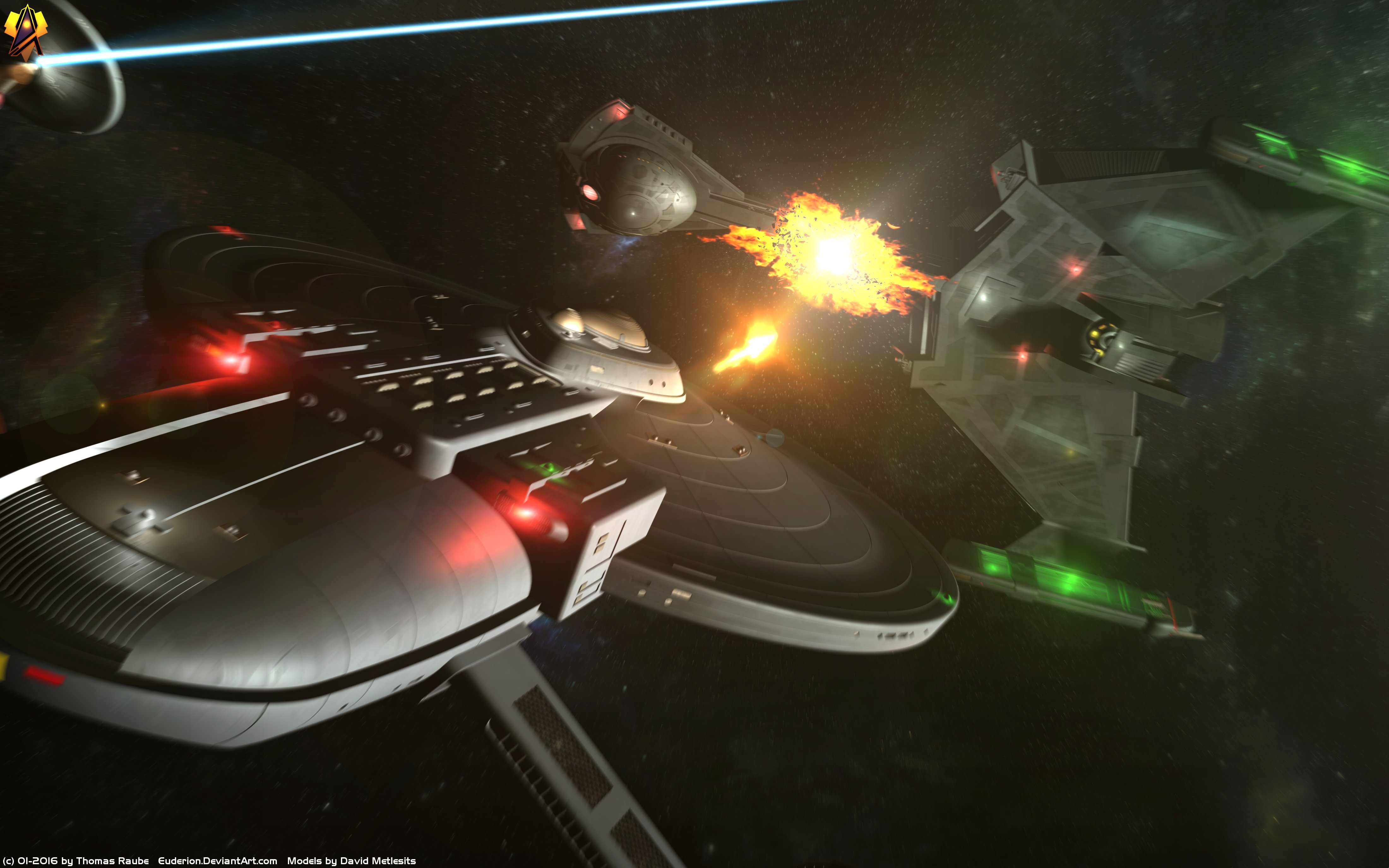 Axanar Battle Klingon Star Trek Spaceship Star Trek Starship 4400x2750