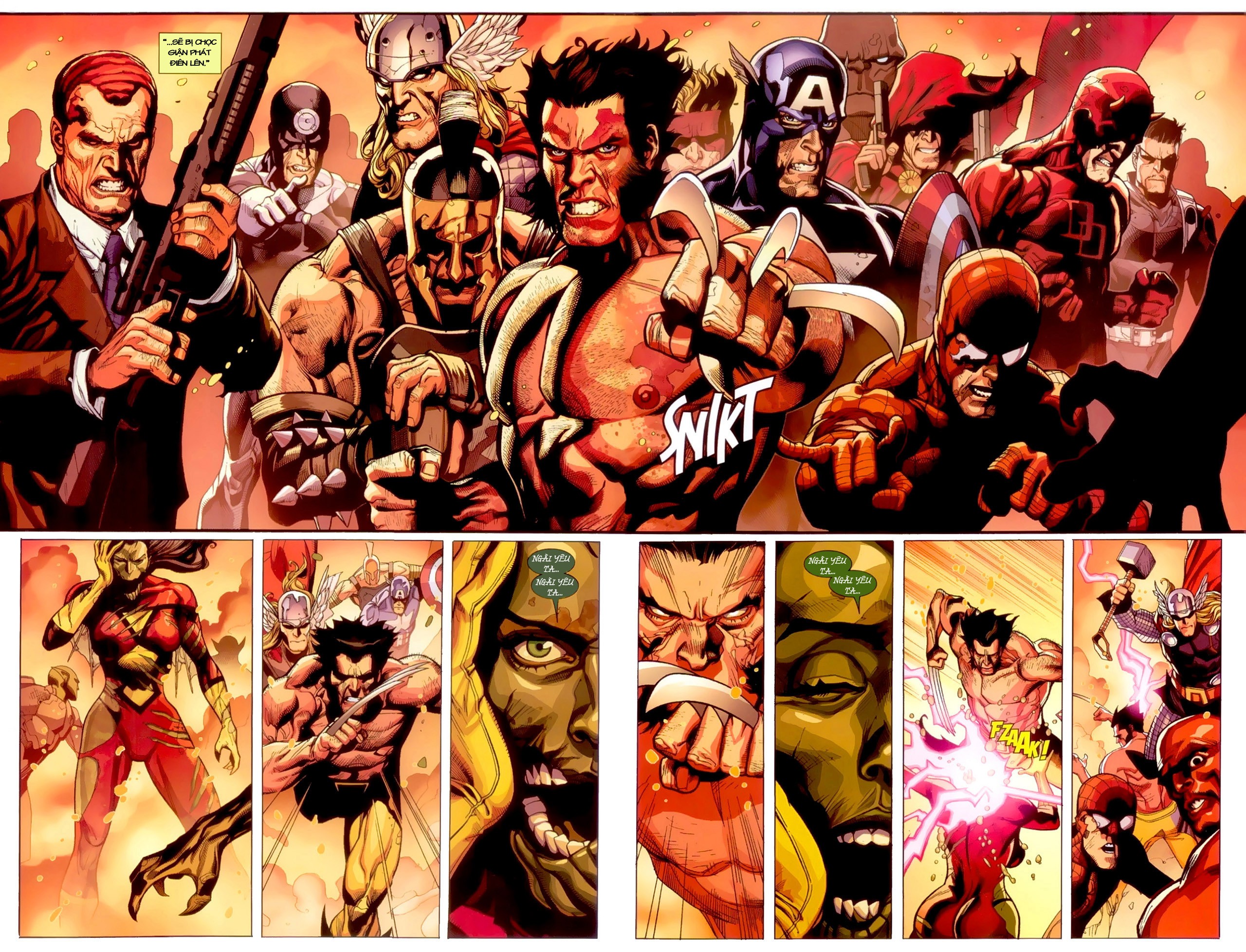 Bullseye Marvel Comics Captain America Marvel Comics Nick Fury Spider Man Thor Wolverine 2560x1957