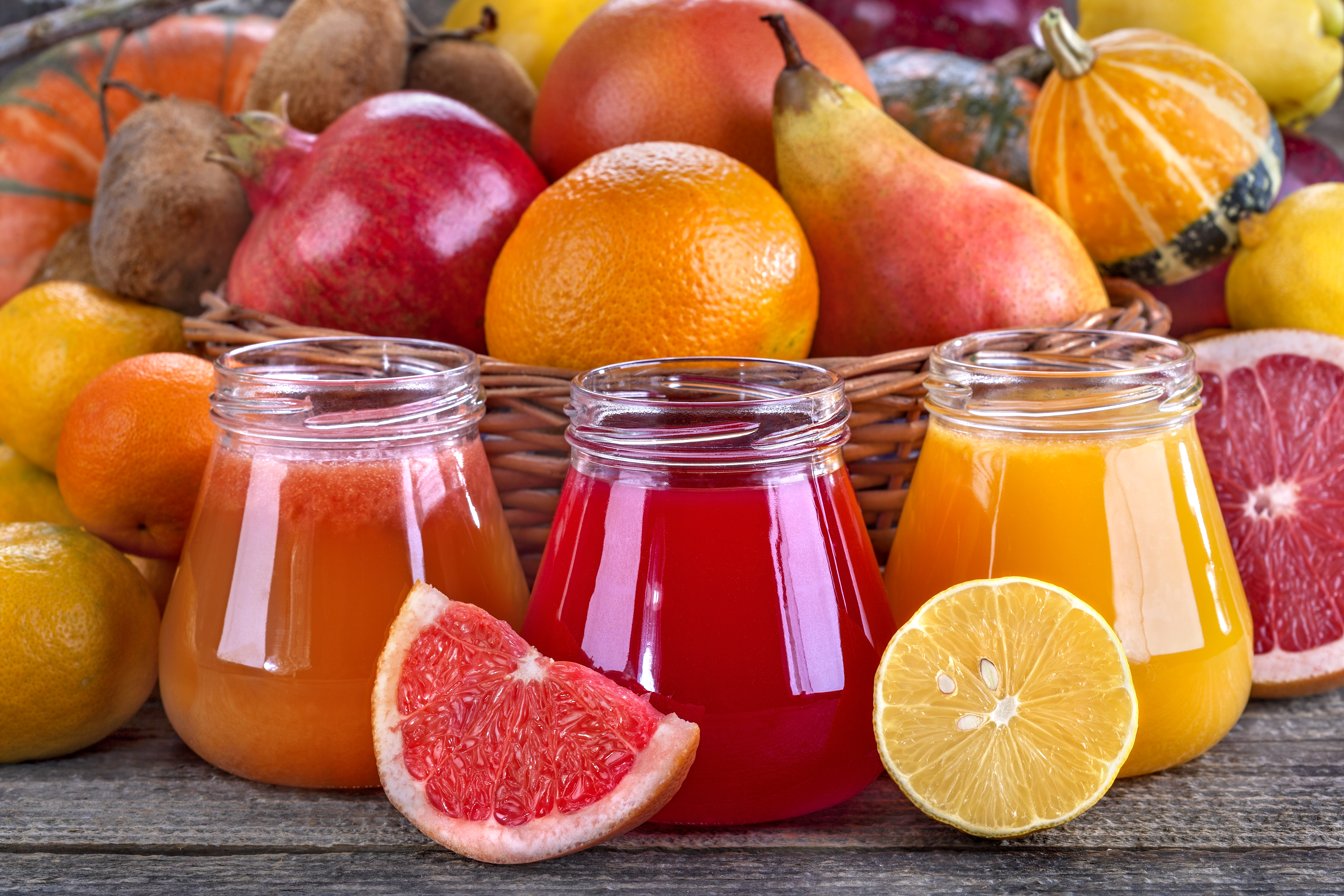Colorful Fruit Juice 4992x3328