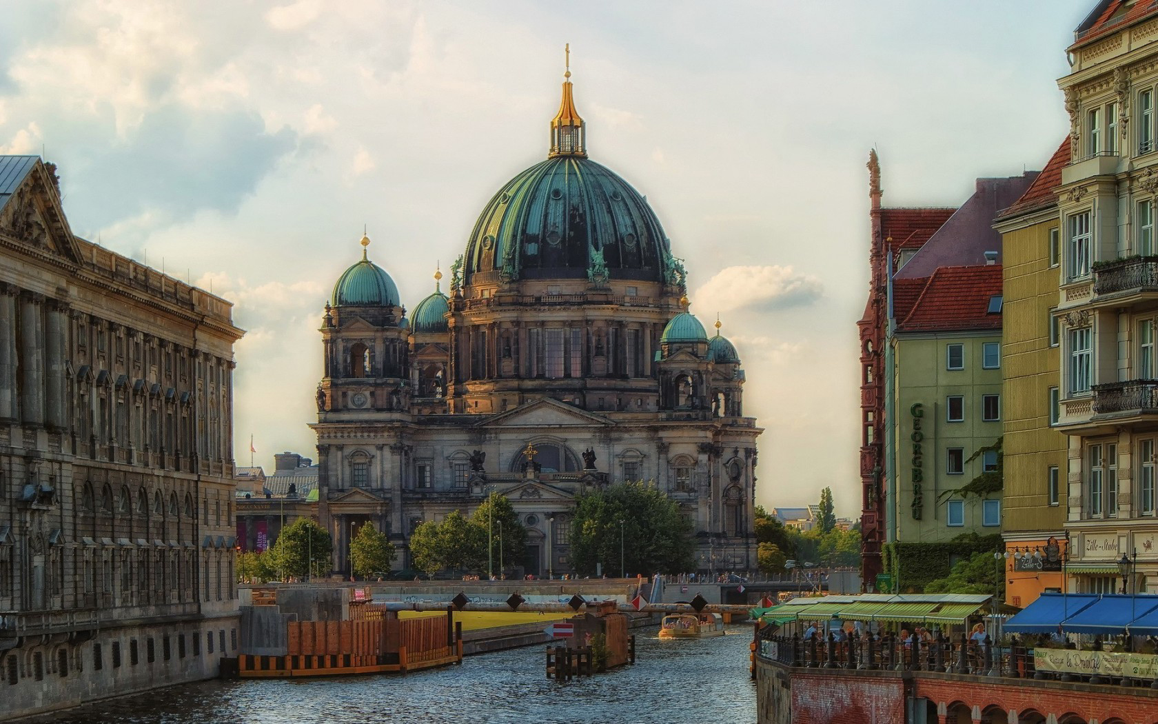 Architecture Berlin Cathedral Cathedral City Dome Man Made Religious 1680x1050