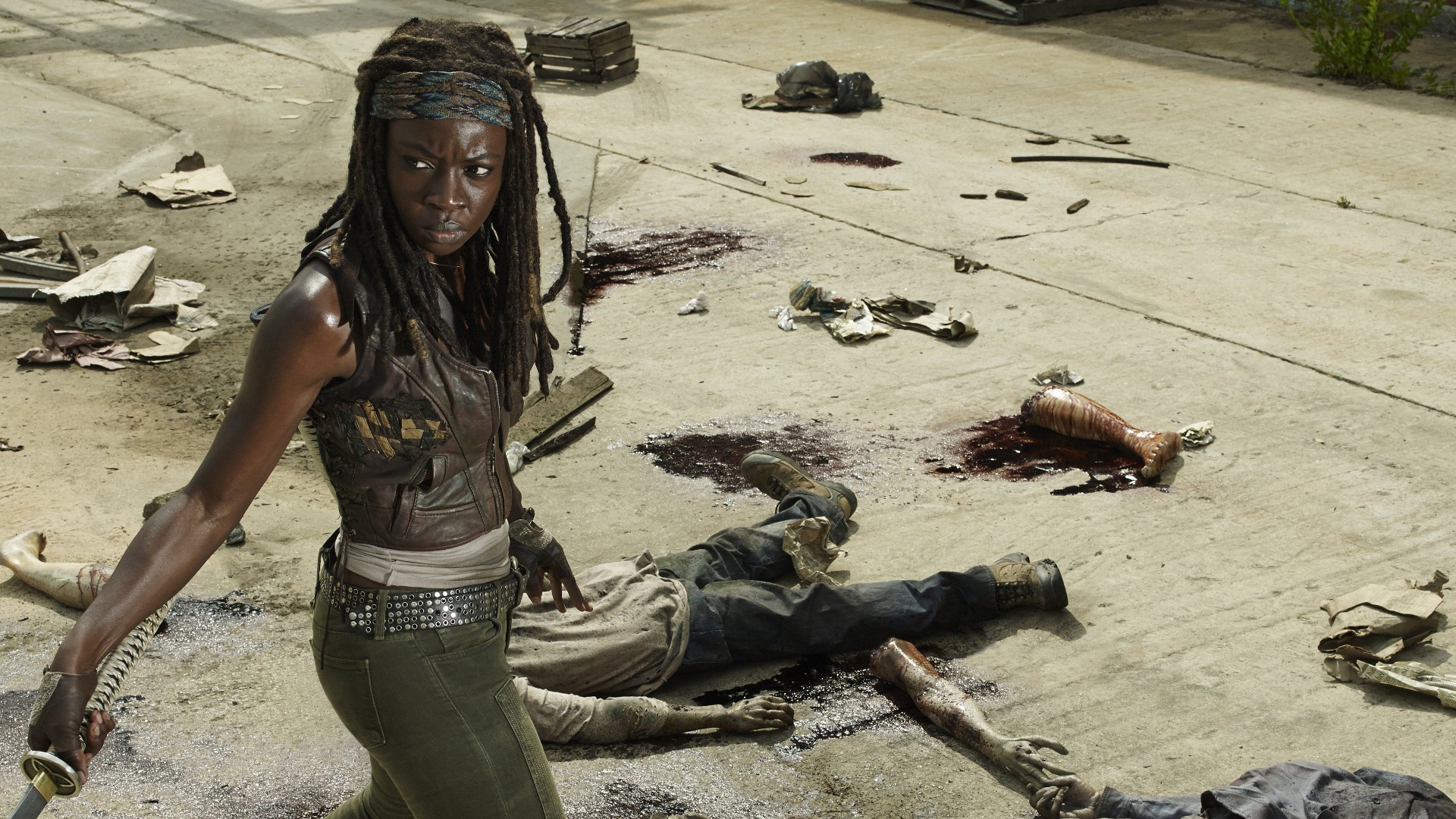 Danai Gurira Michonne The Walking Dead 1920x1080