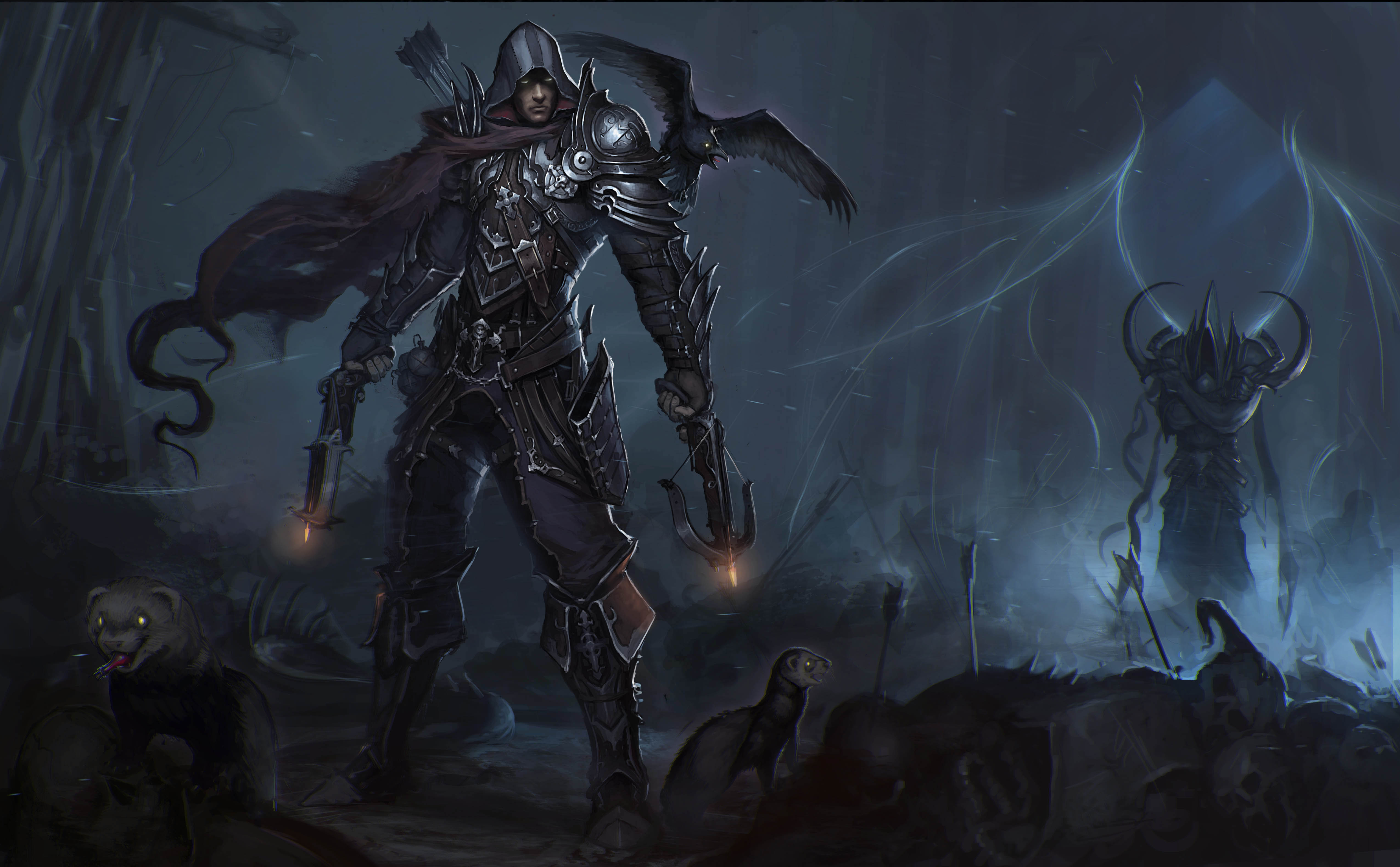 Demon Hunter Diablo Iii Diablo Iii Reaper Of Souls Malthael Diablo Iii 5100x3157