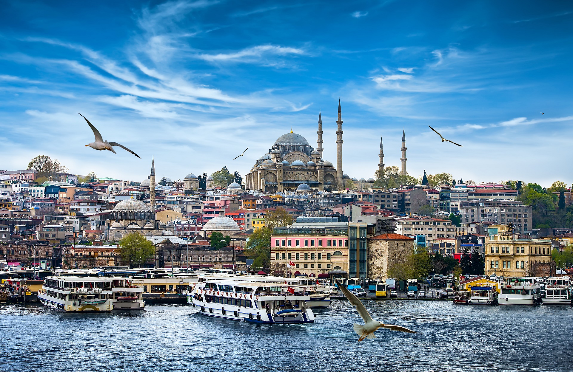 Religious Suleymaniye Mosque 1920x1248