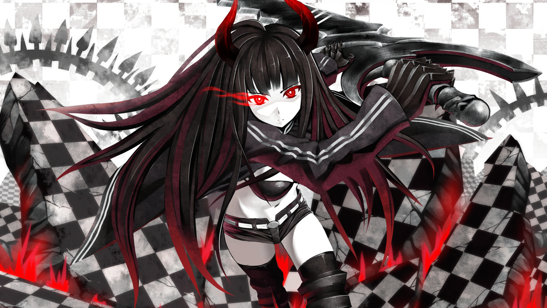 Black Gold Saw Black Rock Shooter 1920x1080