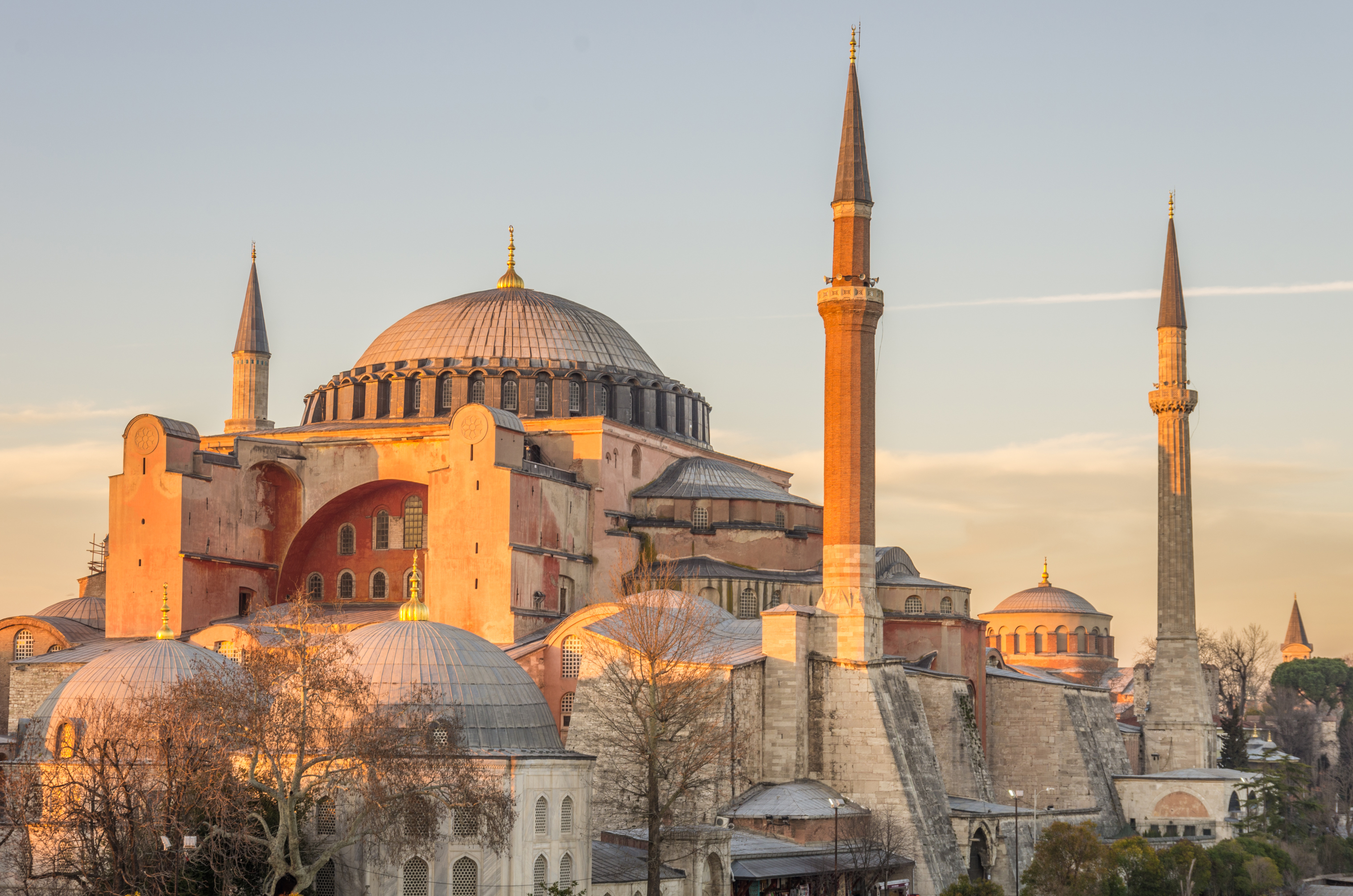 Architecture Dome Hagia Sophia Istanbul Mosque Turkey 3034x2010