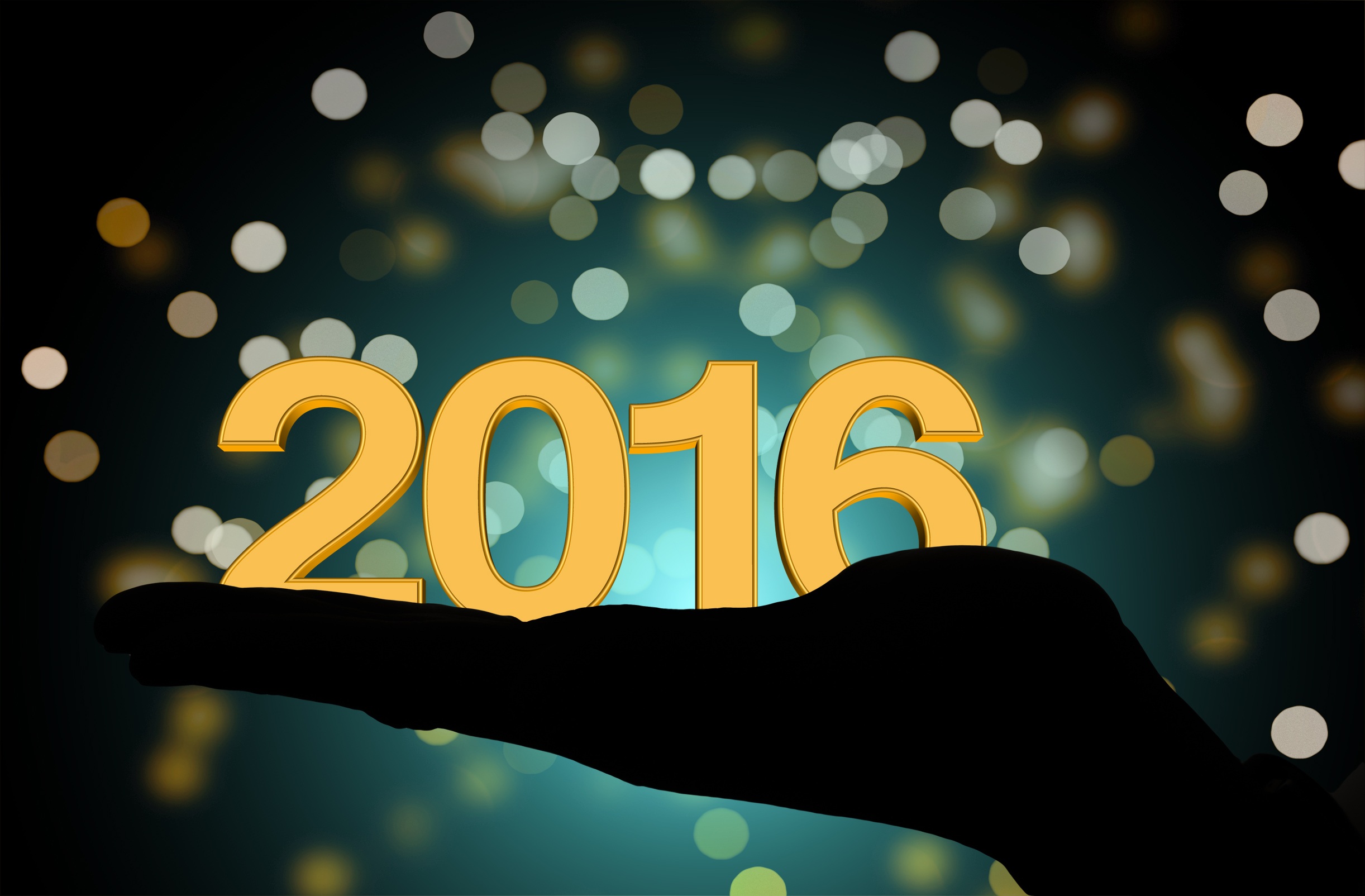 Hand New Year New Year 2016 2444x1604