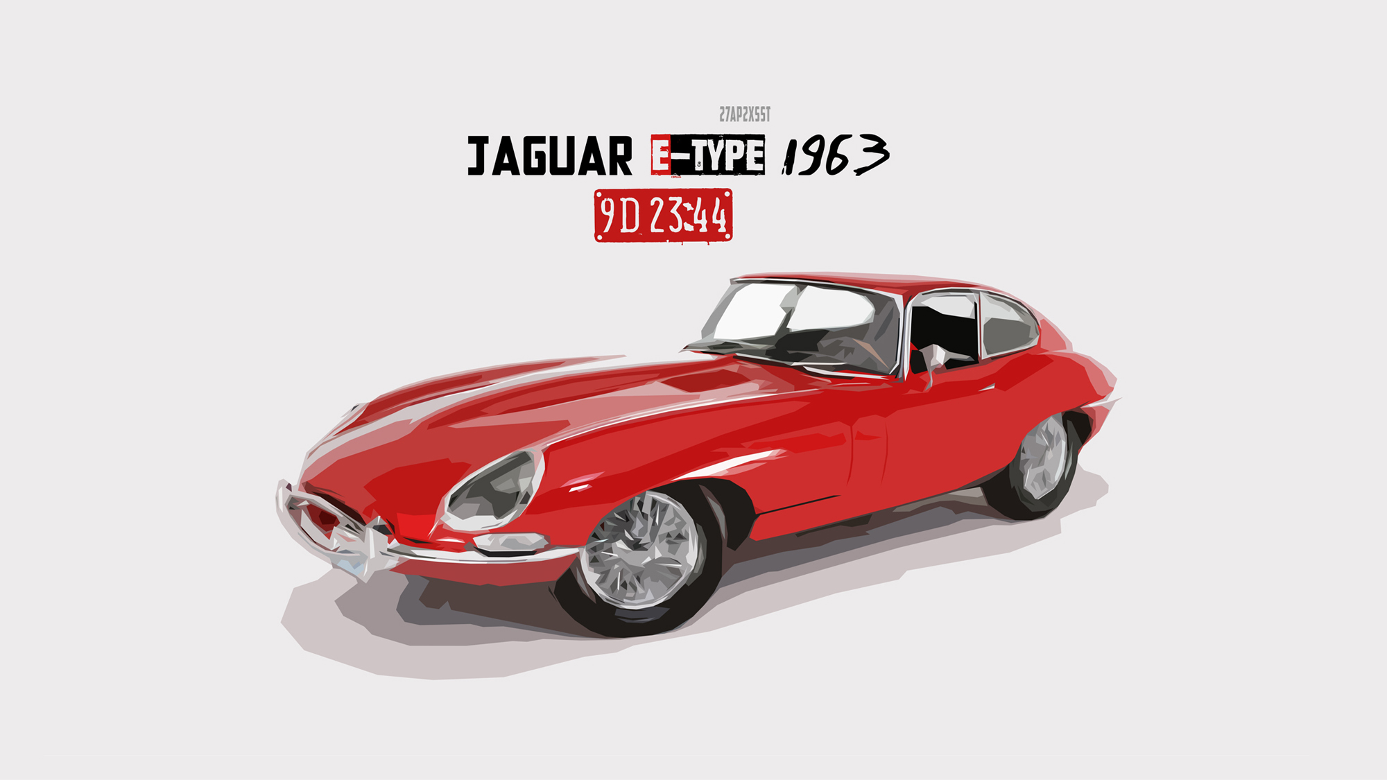 Artistic Car Jaguar Cars Jaguar E Type Red Car Retro Vintage 2000x1125