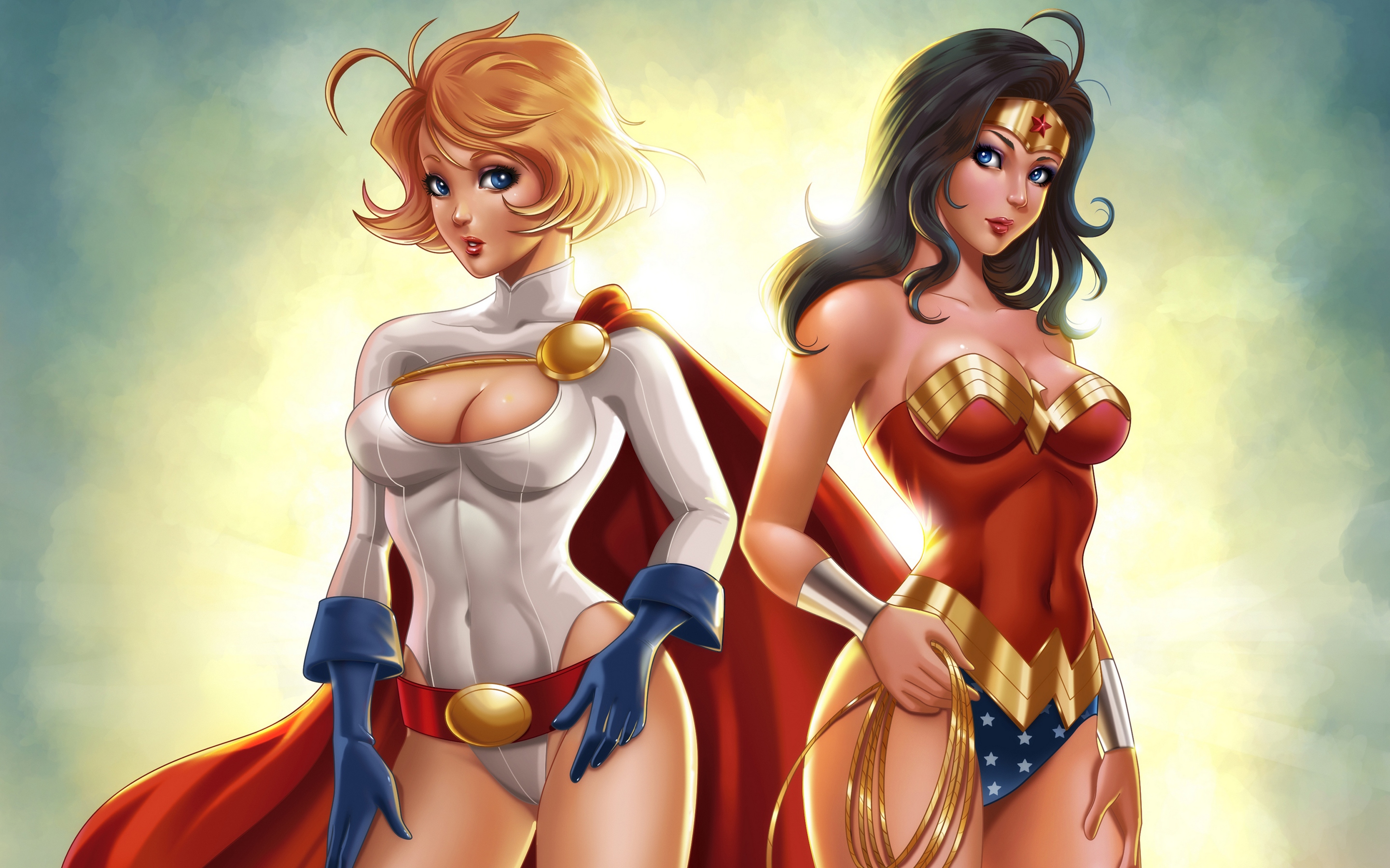 Dc Comics Powergirl Wonder Woman 2880x1800
