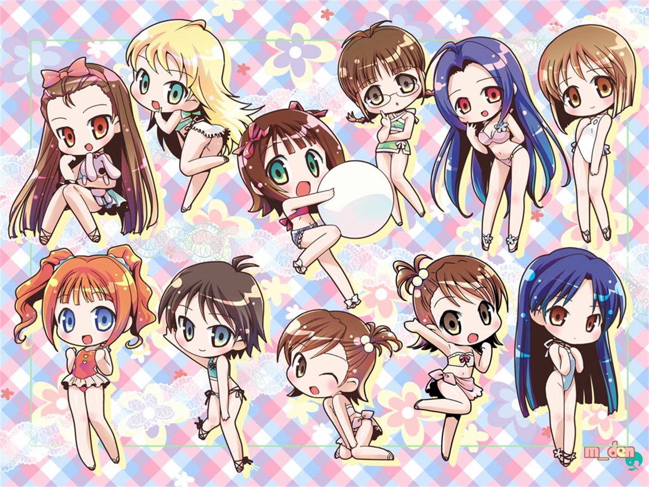 Ami Futami Azusa Miura Chihaya Kisaragi Haruka Amami Iori Minase Makoto Kikuchi Mami Futami Miki Hos 1280x960