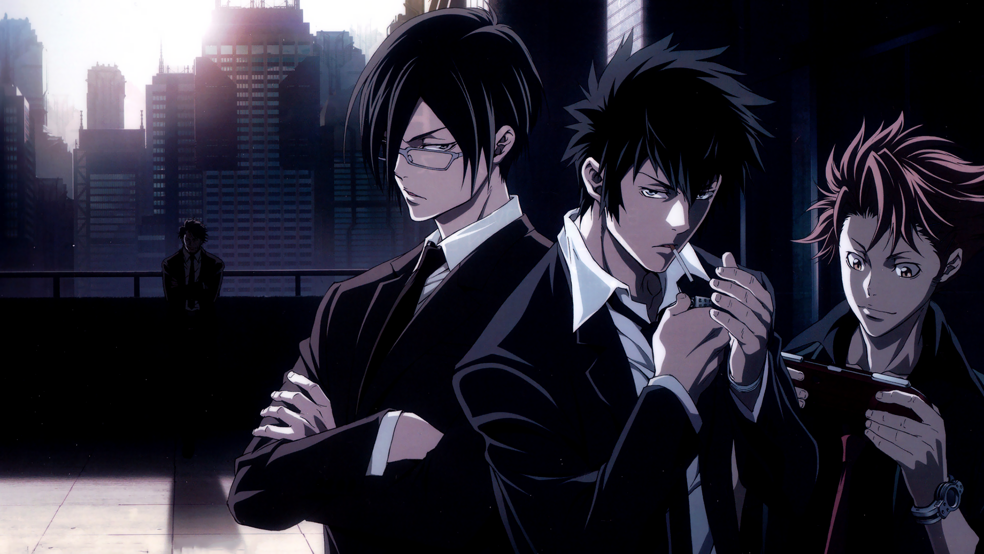 Nobuchika Ginoza Shinya Kogami Shuusei Kagari Tomomi Masaoka 1920x1080