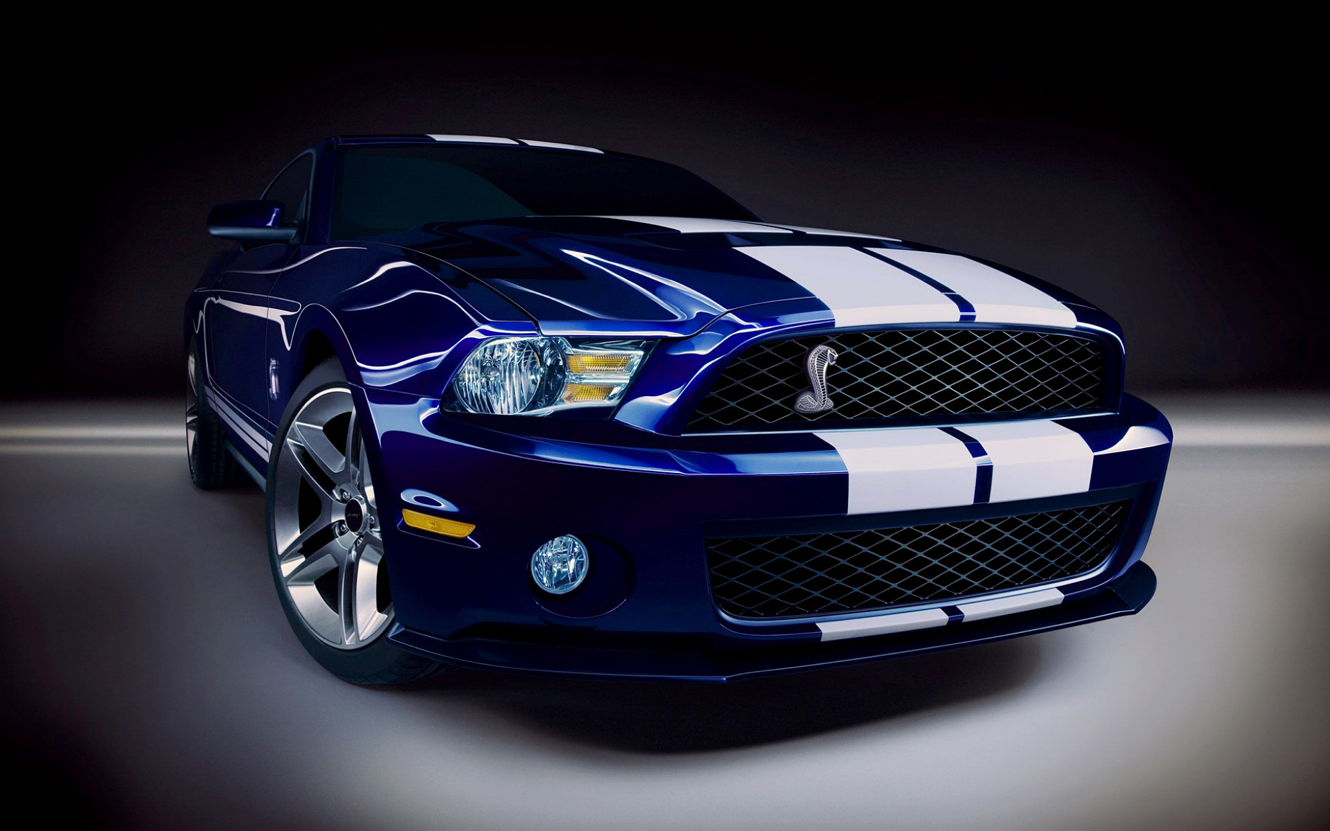 Blue Car Car Ford Mustang Shelby Gt500 1920x1200