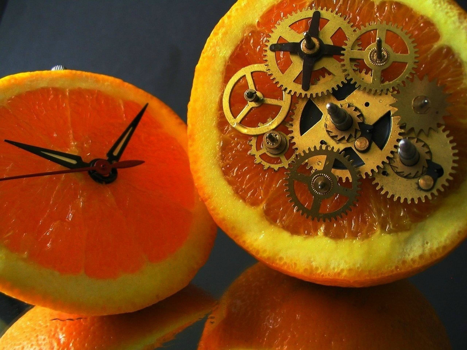 Clockwork Fruit Orange Fruit 1920x1440
