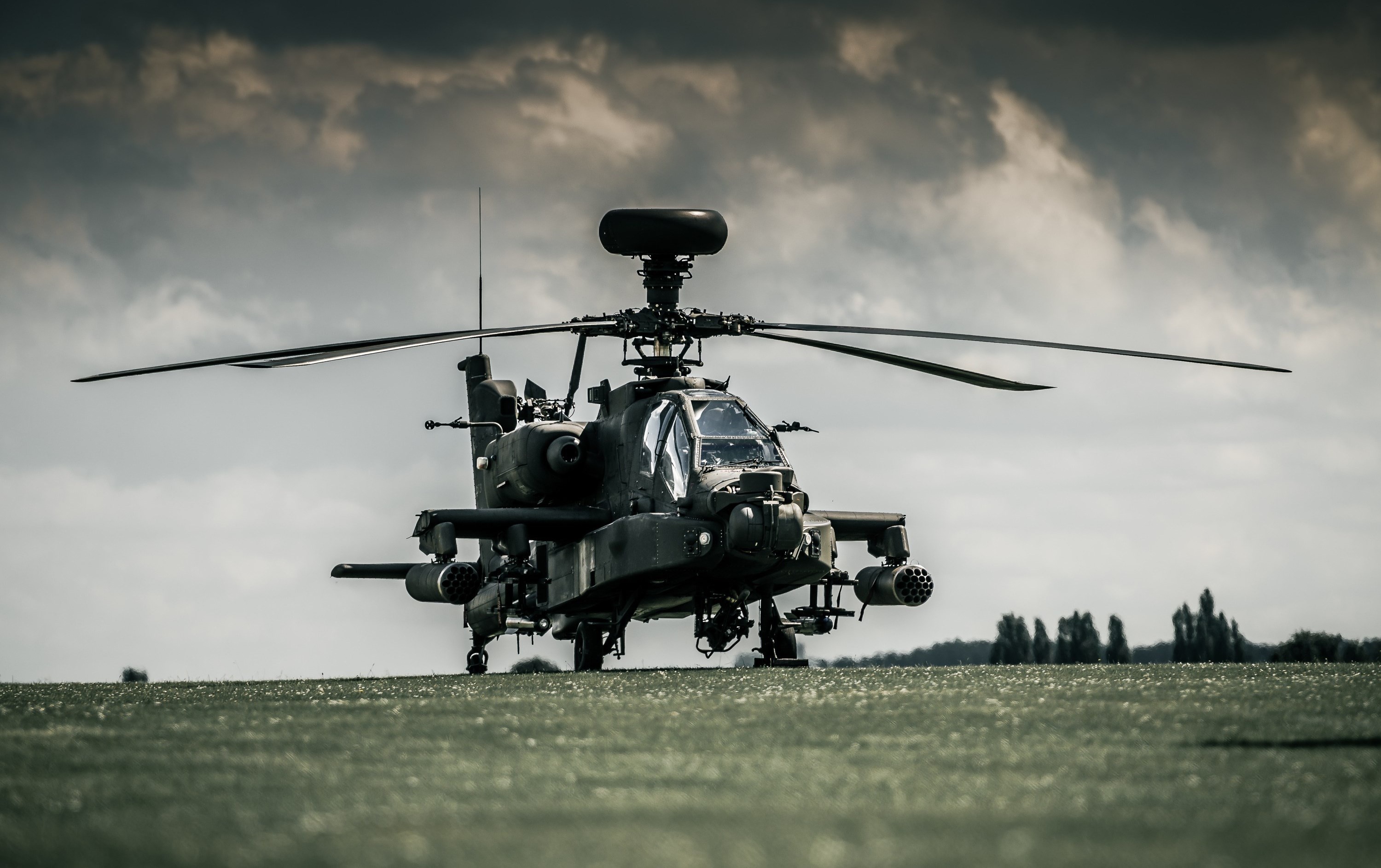Aircraft Attack Helicopter Boeing Ah 64 Apache Helicopter 3000x1886