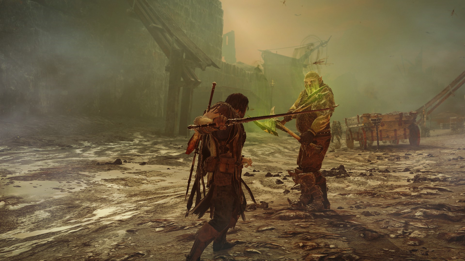 Duel Fight Middle Earth Shadow Of Mordor Orc Talion Middle Earth 1920x1080