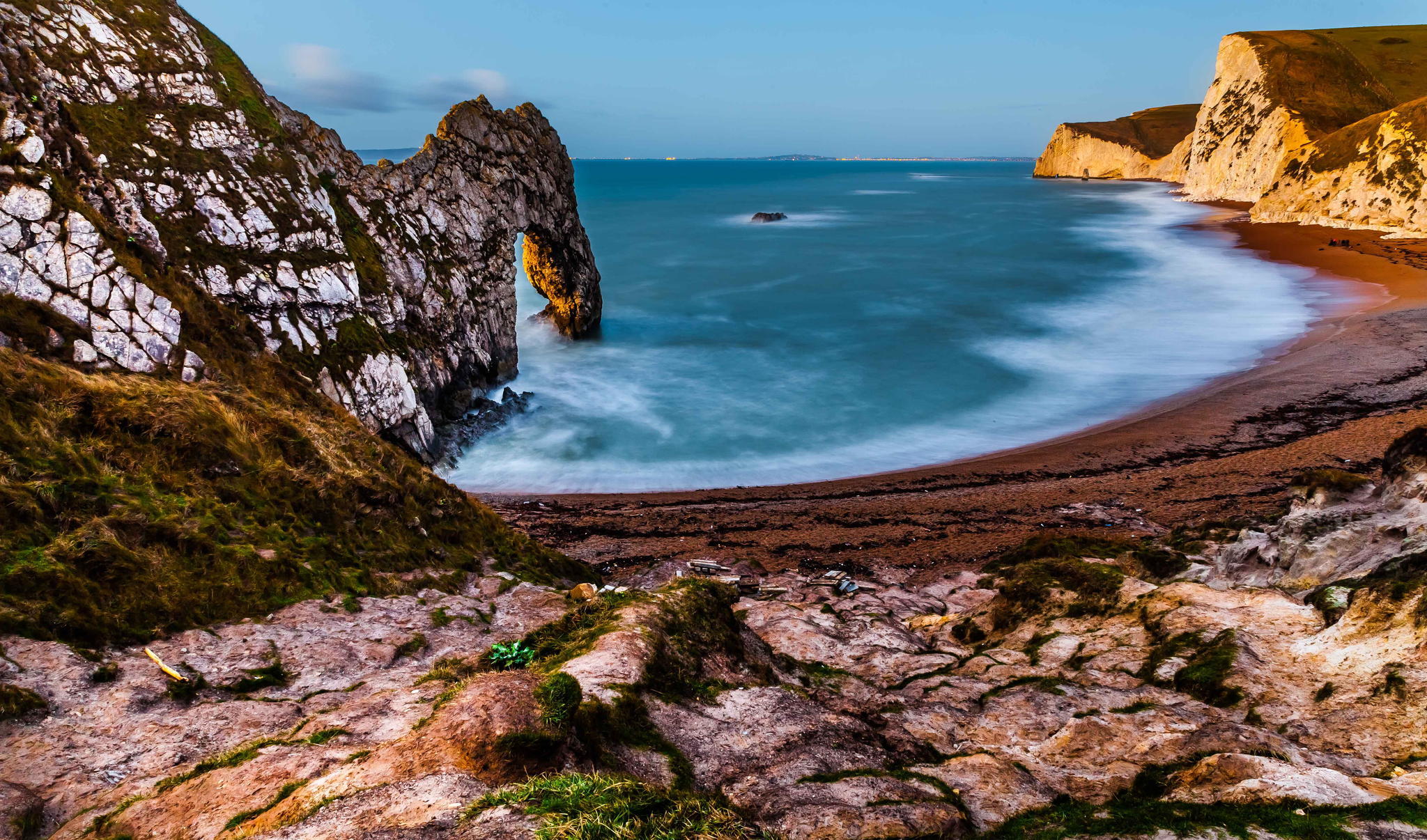 Beach Cliff Durdle Door England Horizon Nature Ocean Rock 2048x1206