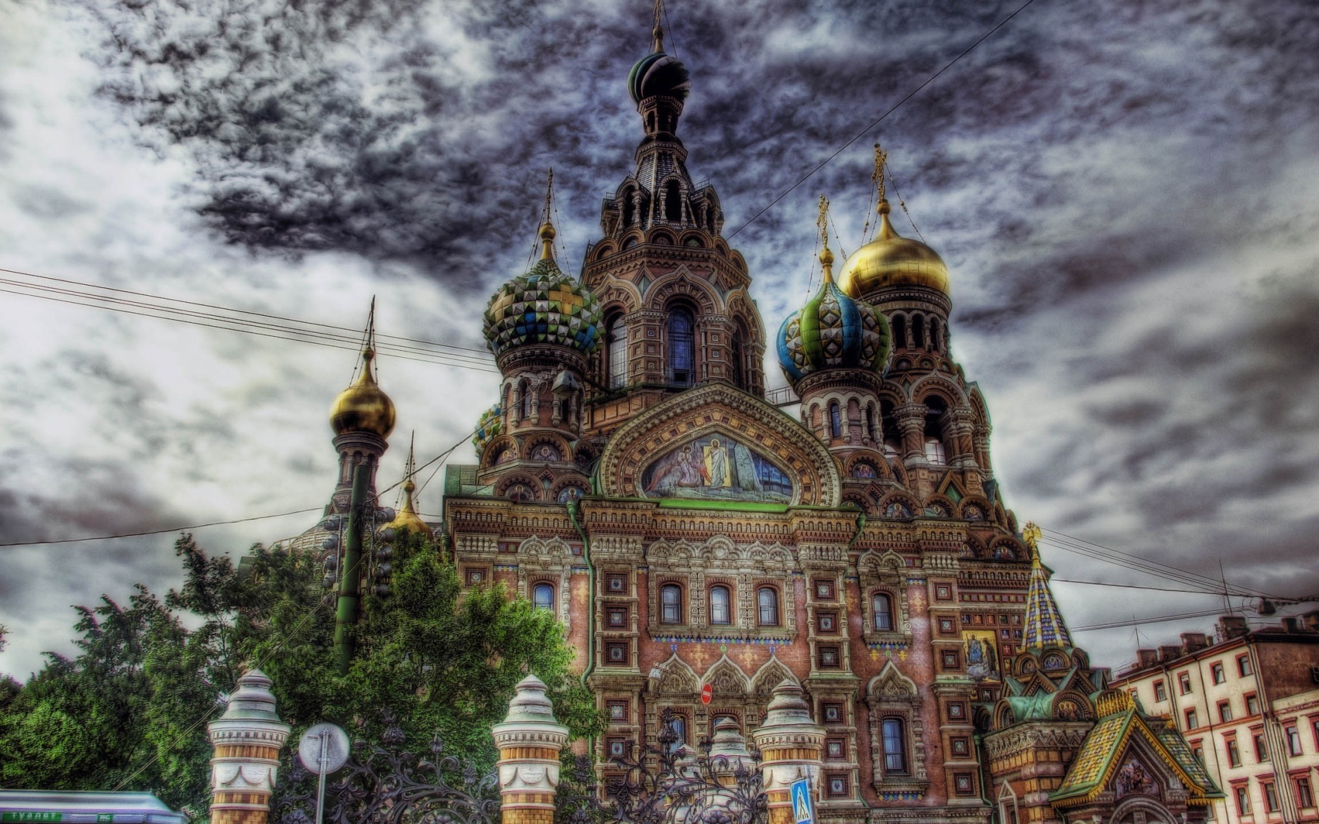 Architecture Cathedral Church Church Of The Savior On Blood Colors Dome Hdr Man Made Photography Rel 1920x1200