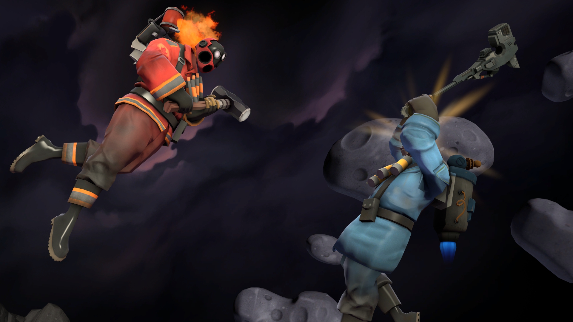 Pyro Team Fortress Space Team Fortress 2 1920x1080