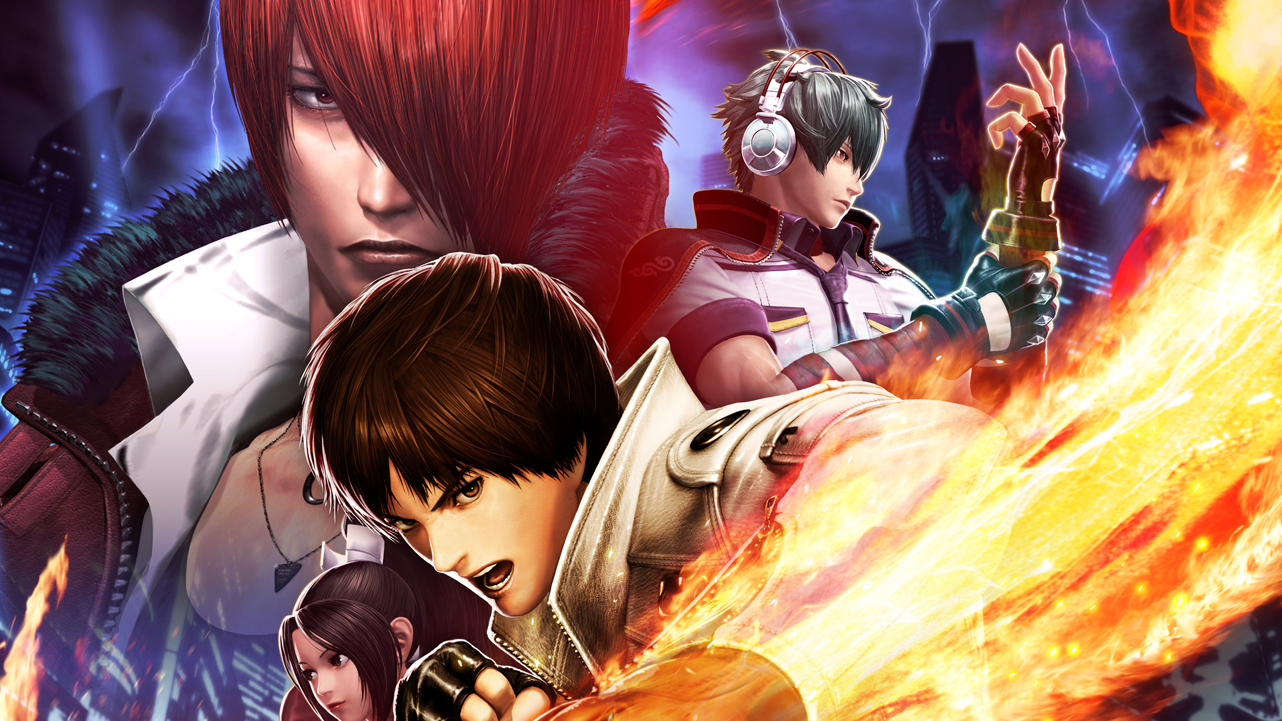 King Of Fighters Iori Yagami Video Game Warriors Video Game Art Video Games 2560x1440