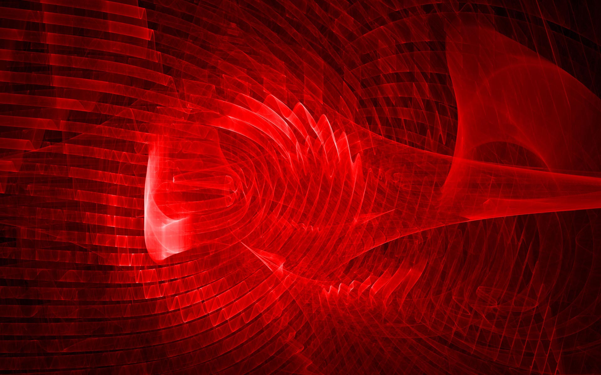 Abstract Artistic Lines Plasma Red Wave 1920x1200