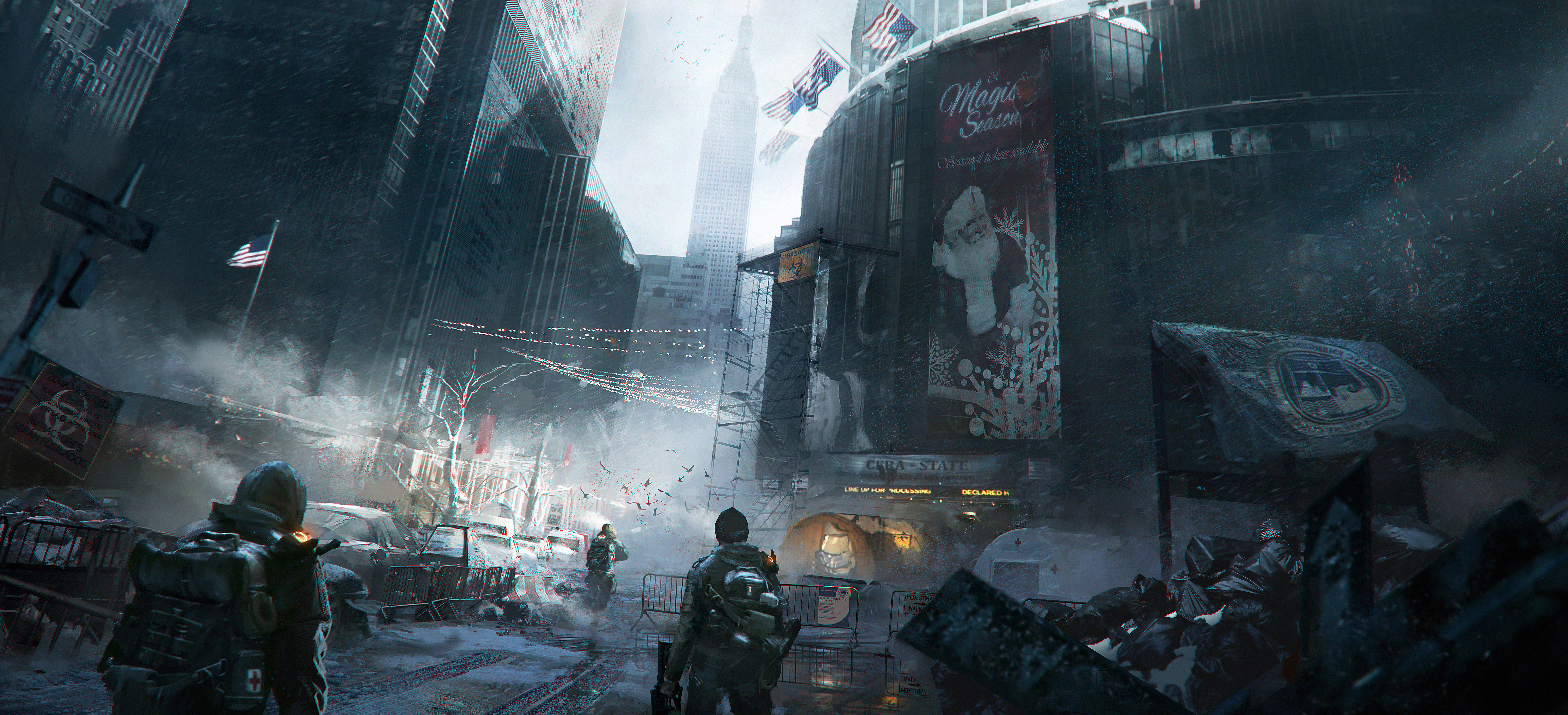 City Soldier Tom Clancy 039 S The Division 9184x4188