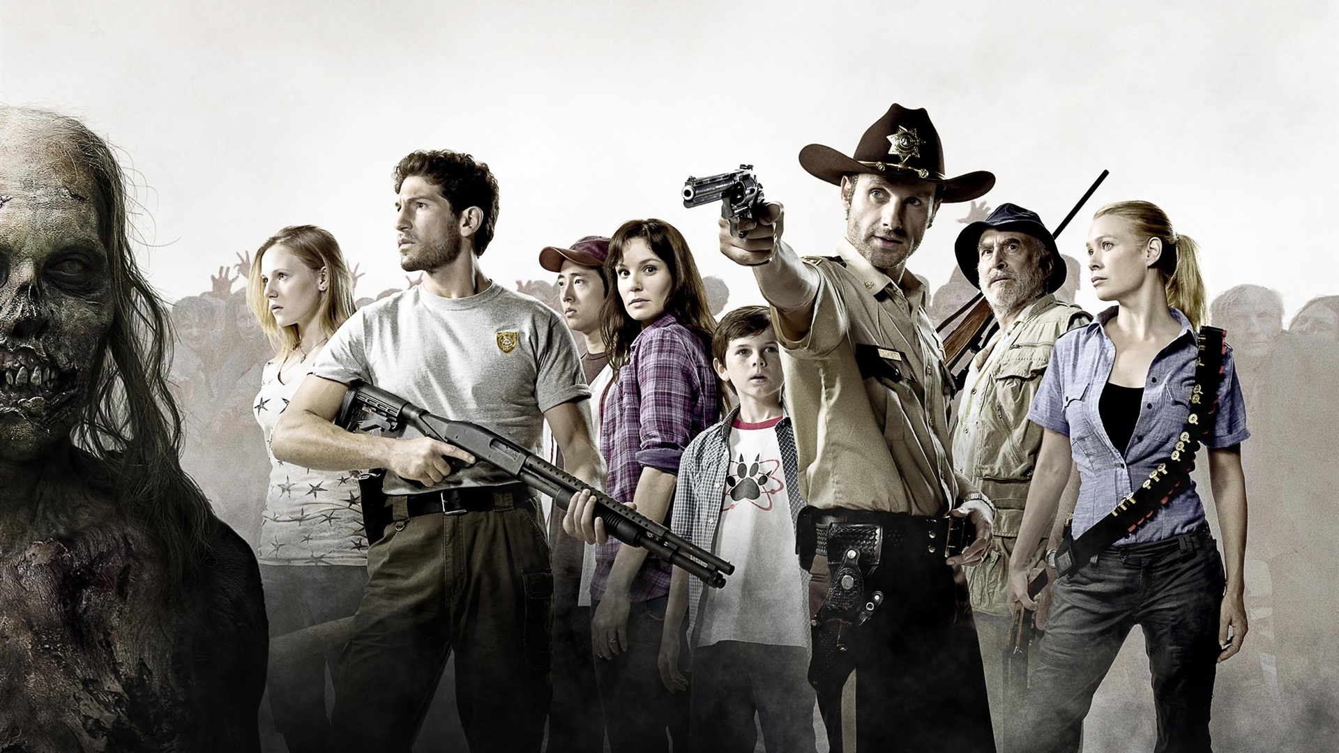 Andrea The Walking Dead Andrew Lincoln Carl Grimes Cast Chandler Riggs Laurie Holden Lori Grimes Ric 1920x1080