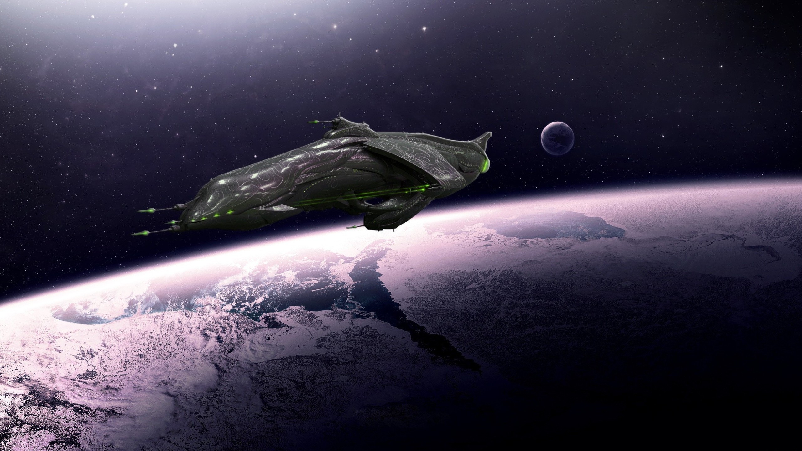 Sci Fi Spaceship 2560x1440
