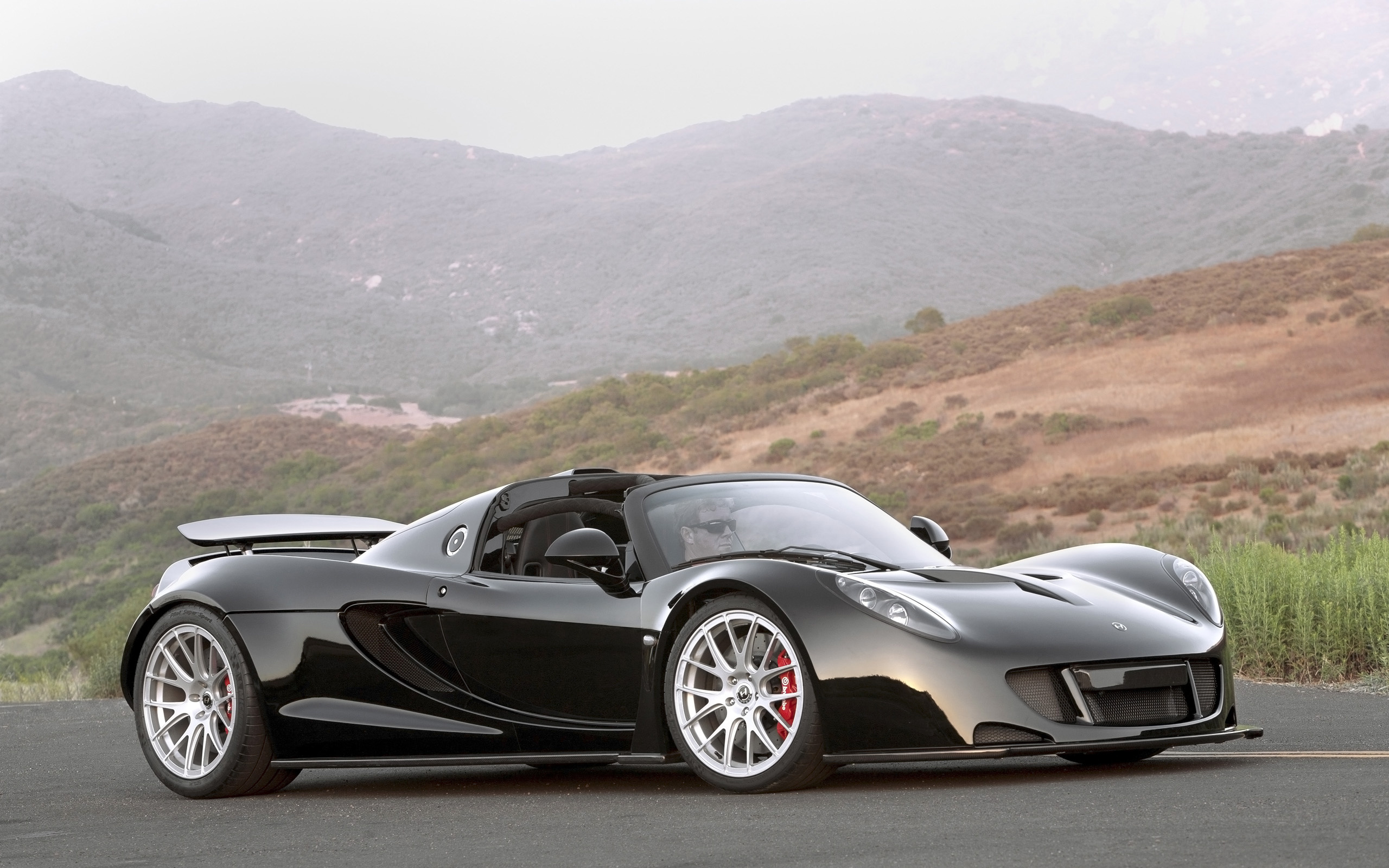 Black Car Car Hennessey Hennessey Venom Gt Supercar Vehicle 2560x1600