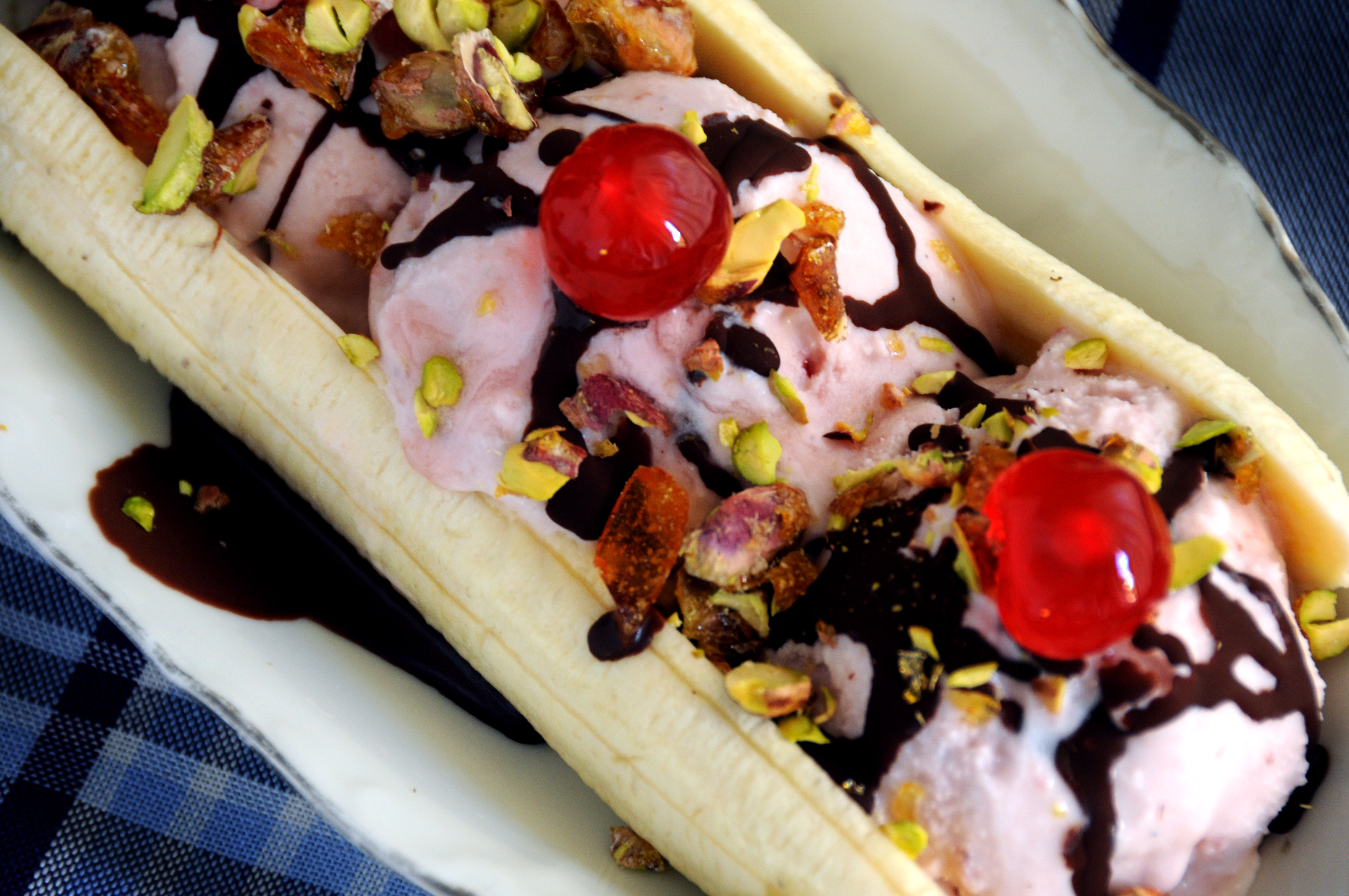 Banana Split Cherry Ice Cream 4288x2848