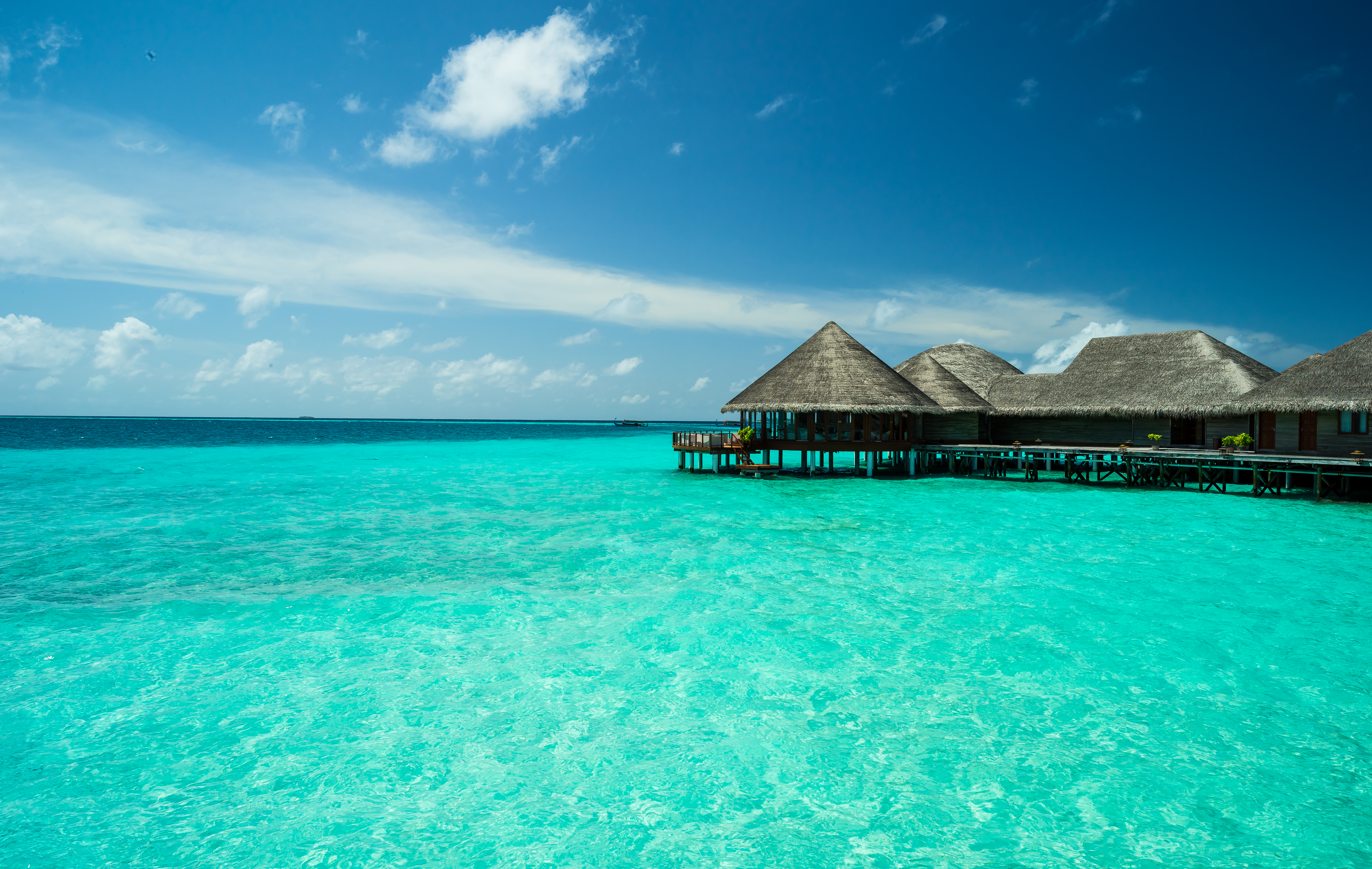 Constance Halaveli Resort Holiday Lagoon Maldives Resort Sea Seascape Tropics 7432x4709