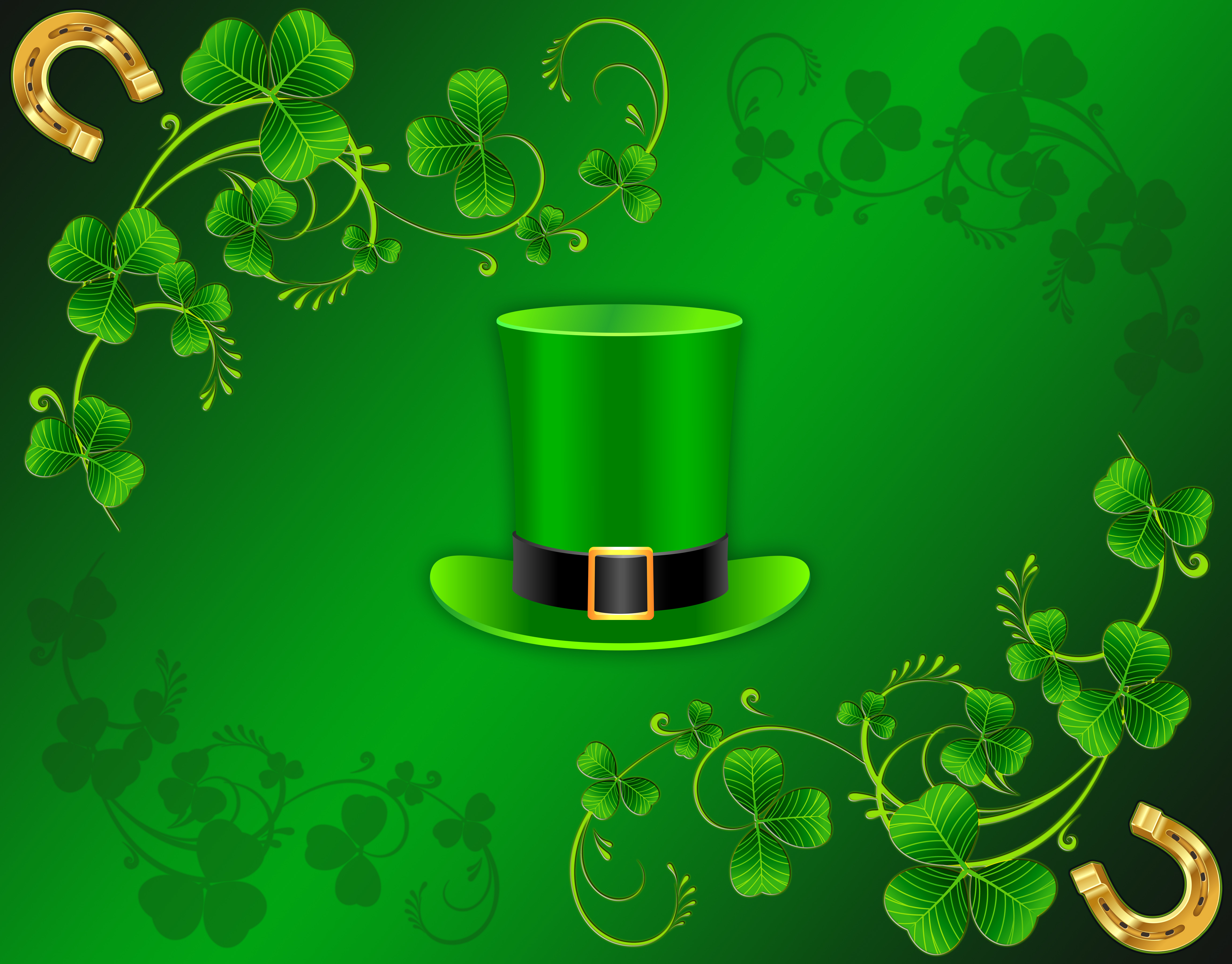 Clover Green Hat St Patrick 039 S Day 4600x3600