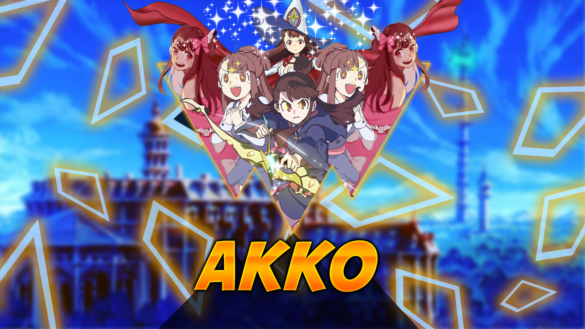 Kagari Atsuko Little Witch Academia Kagari Akko Anime Anime Girls Magic Fantasy Girl 1920x1080