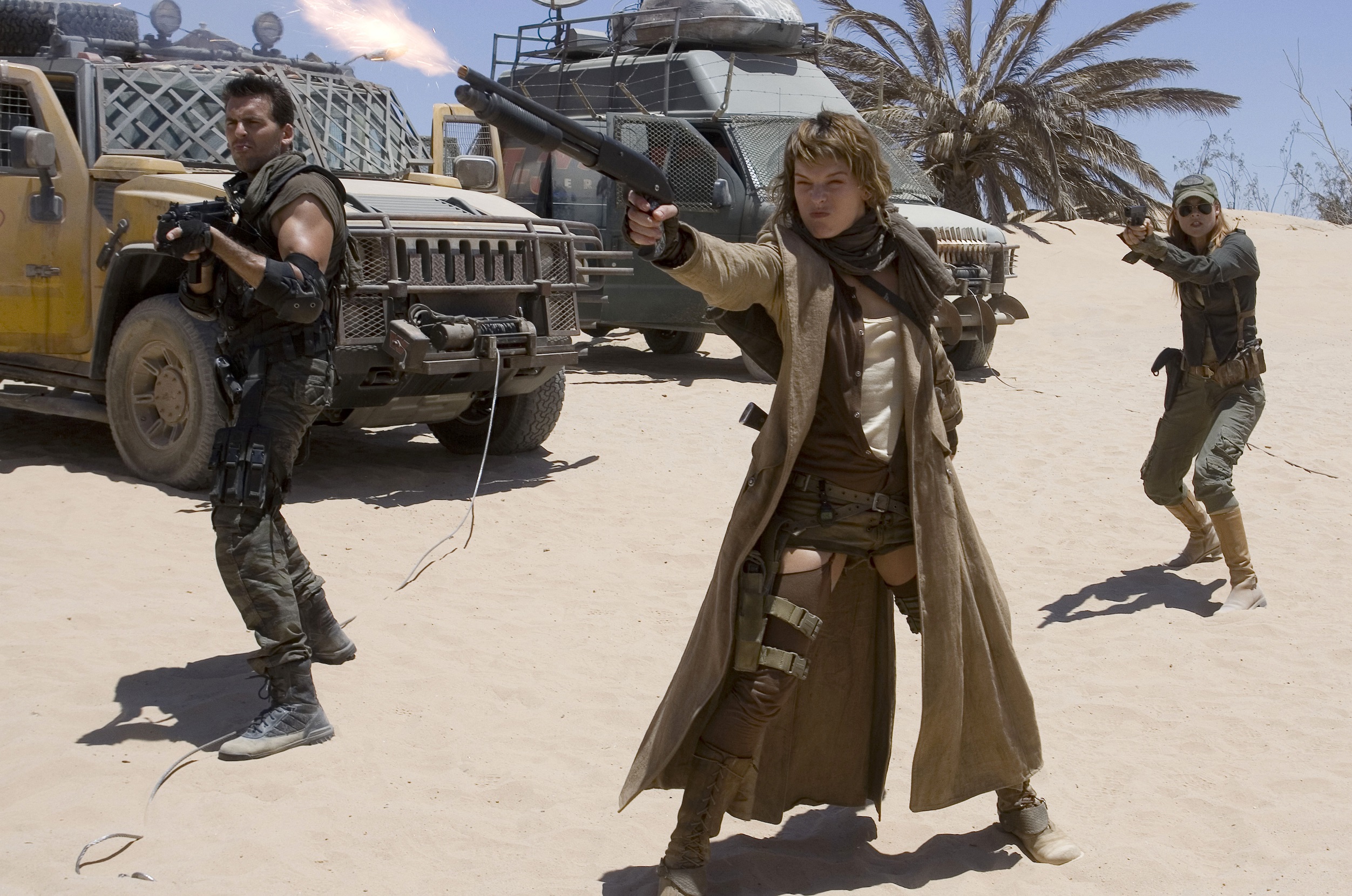 Alice Resident Evil Carlos Oliveira Milla Jovovich Oded Fehr Resident Evil Extinction 2504x1660