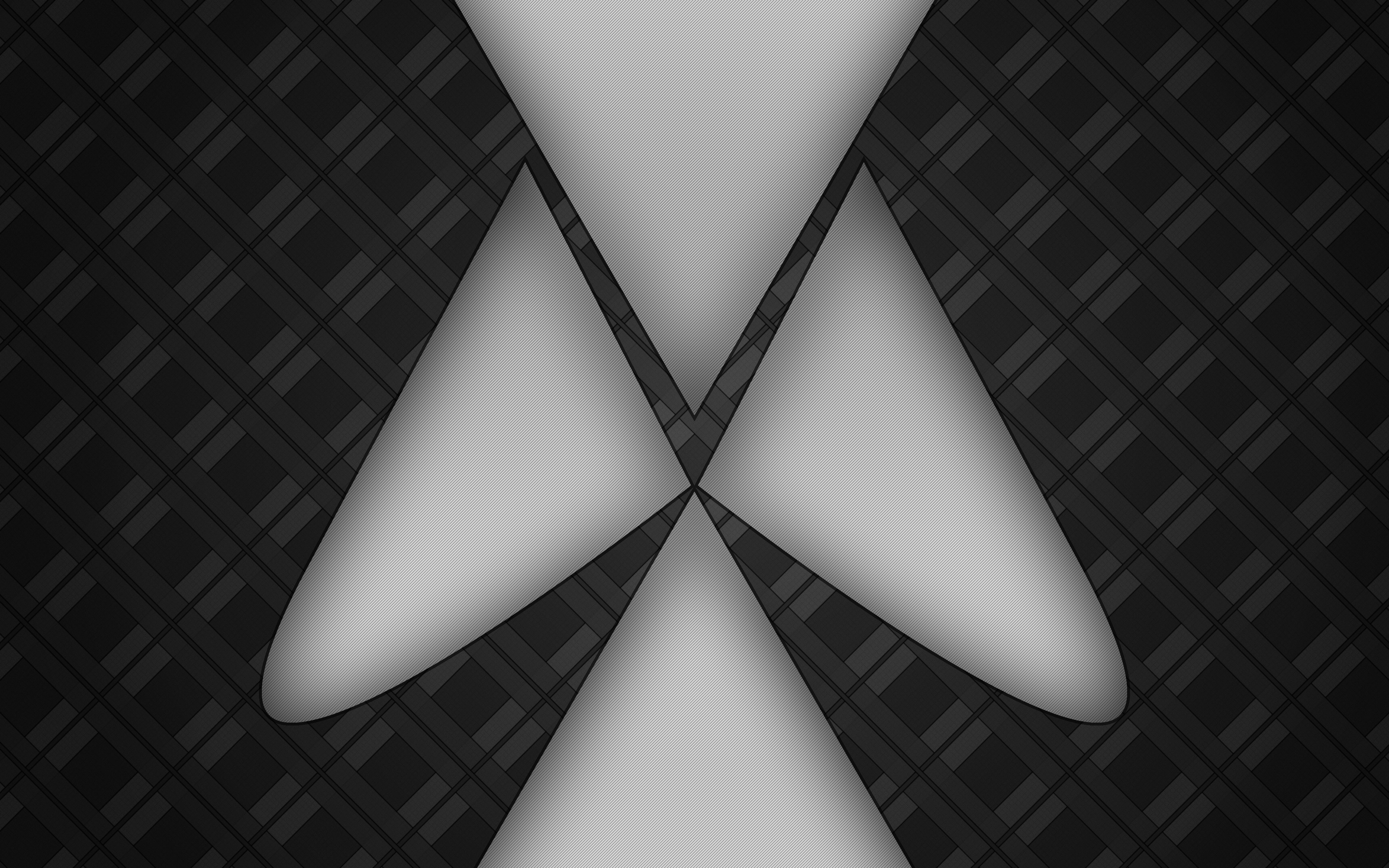 Dark Gray Grey Minimalist Pattern White 3840x2400