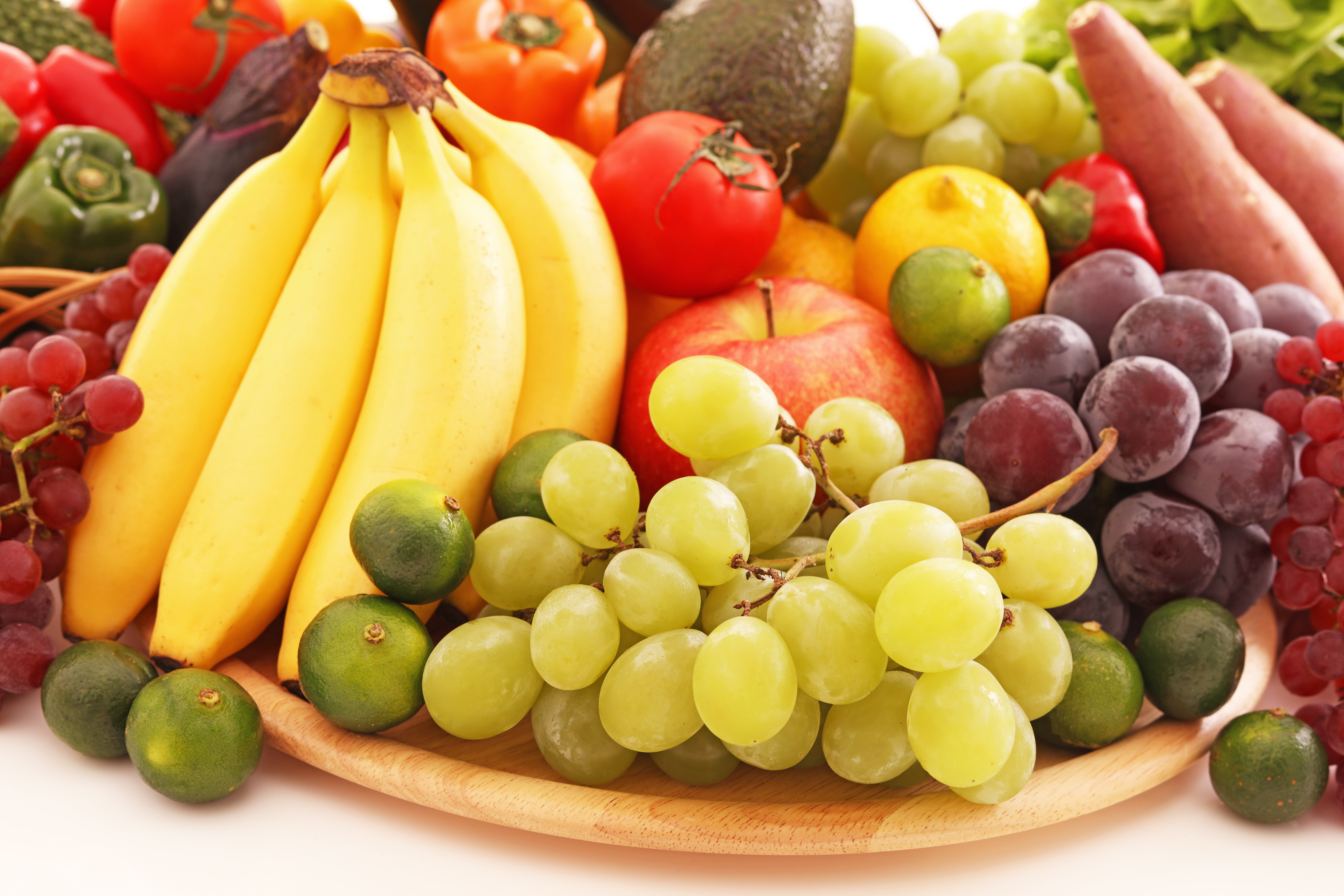 Apple Banana Fruit Grapes Vegetable 8688x5792