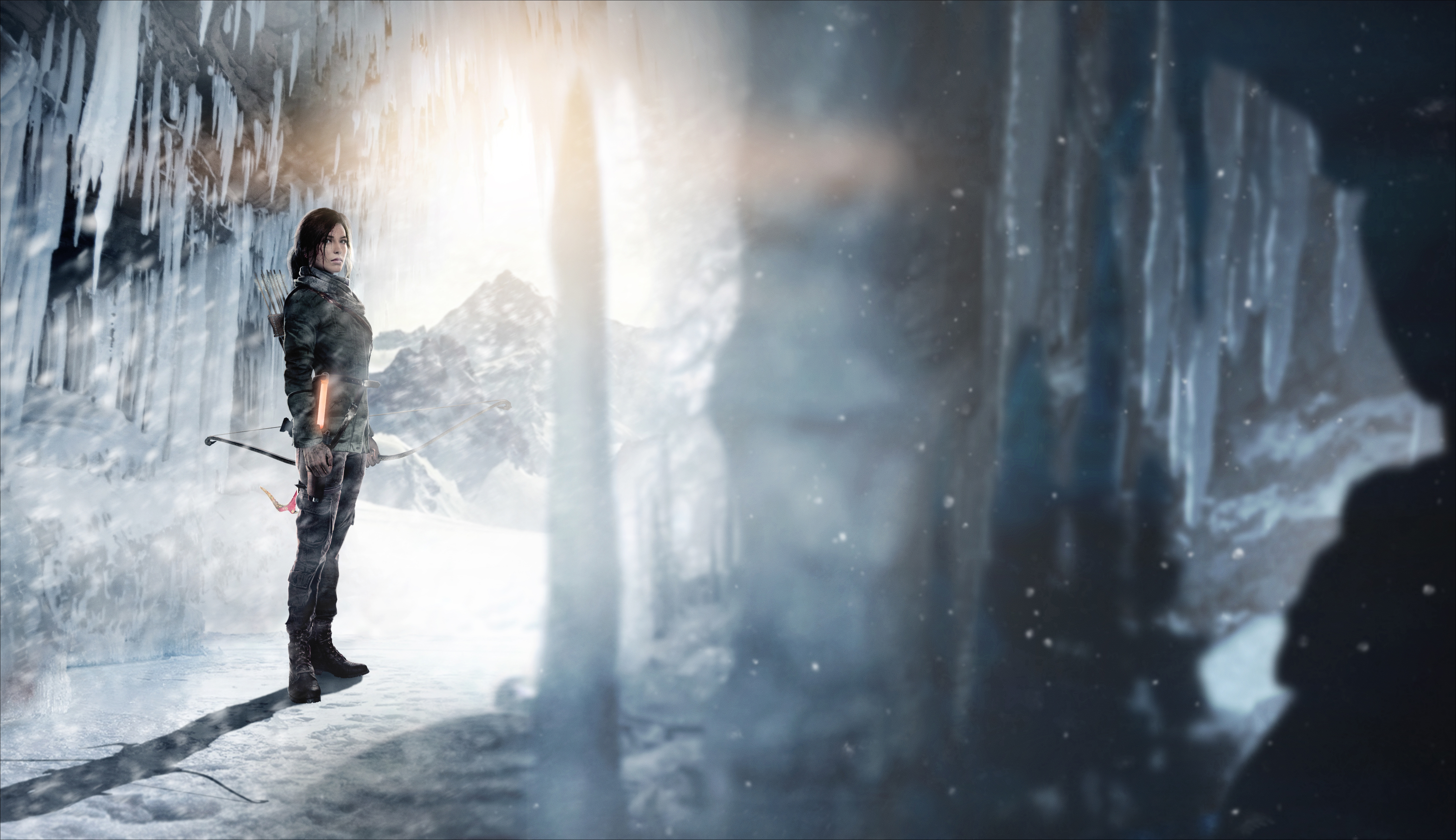 Ice Lara Croft Rise Of The Tomb Raider Tomb Raider Winter Woman Warrior 5035x2903