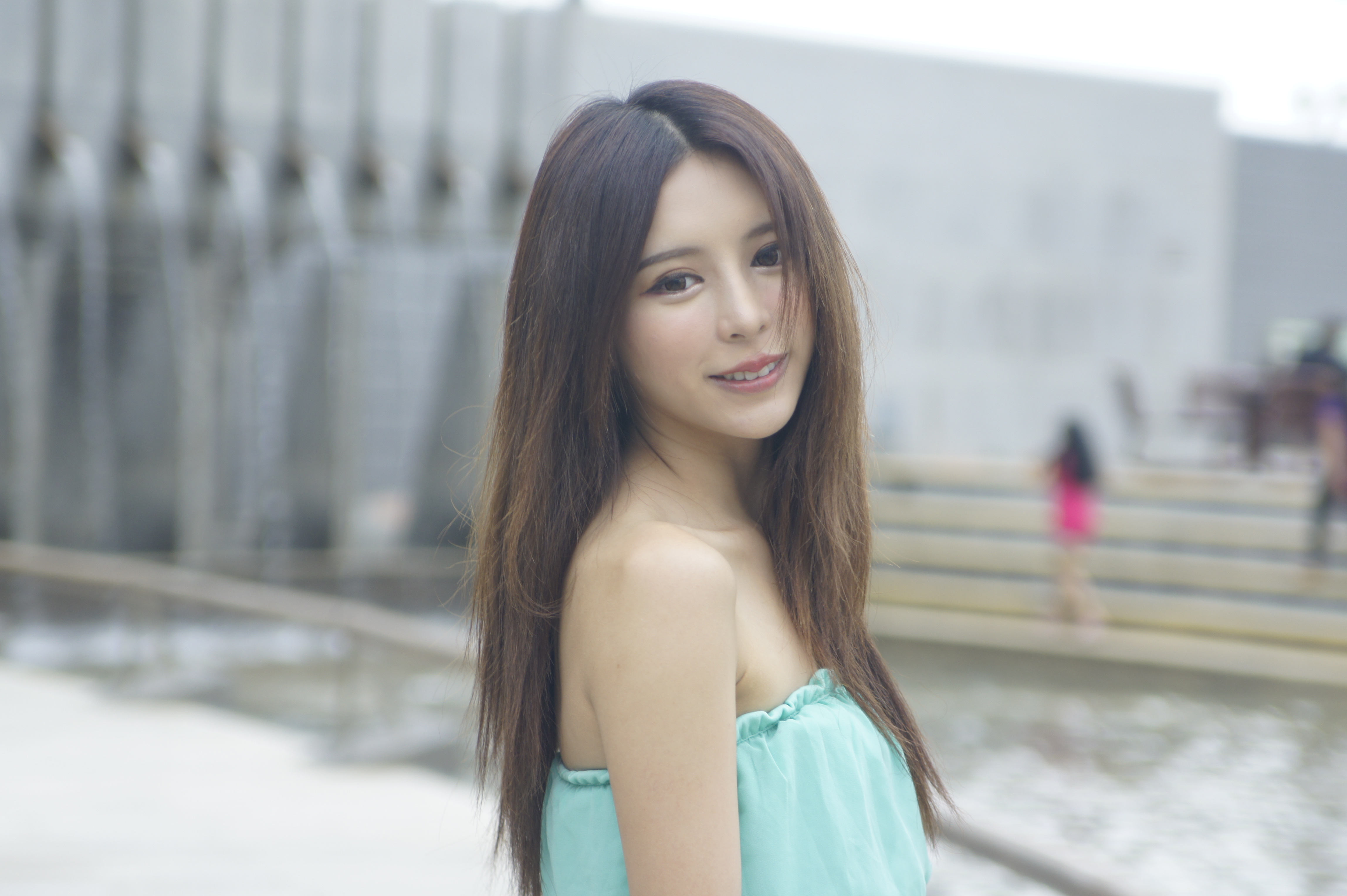 Asian Bokeh Girl Hair Hong Kong Julie Chang Model Old Market Smile Taiwanese Zhang Qi Jun 4592x3056