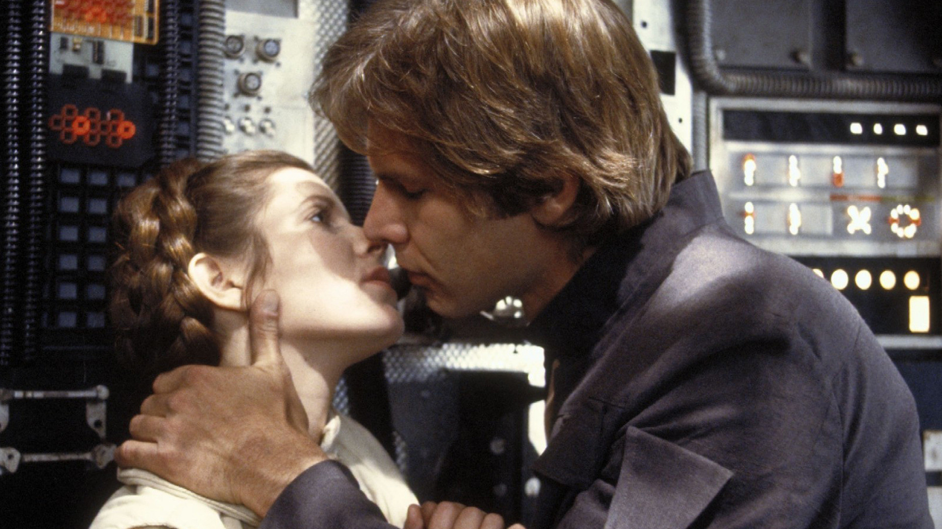 Carrie Fisher Han Solo Harrison Ford Princess Leia 1920x1080