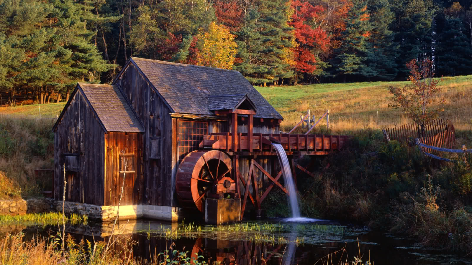 Man Made Watermill 1600x900