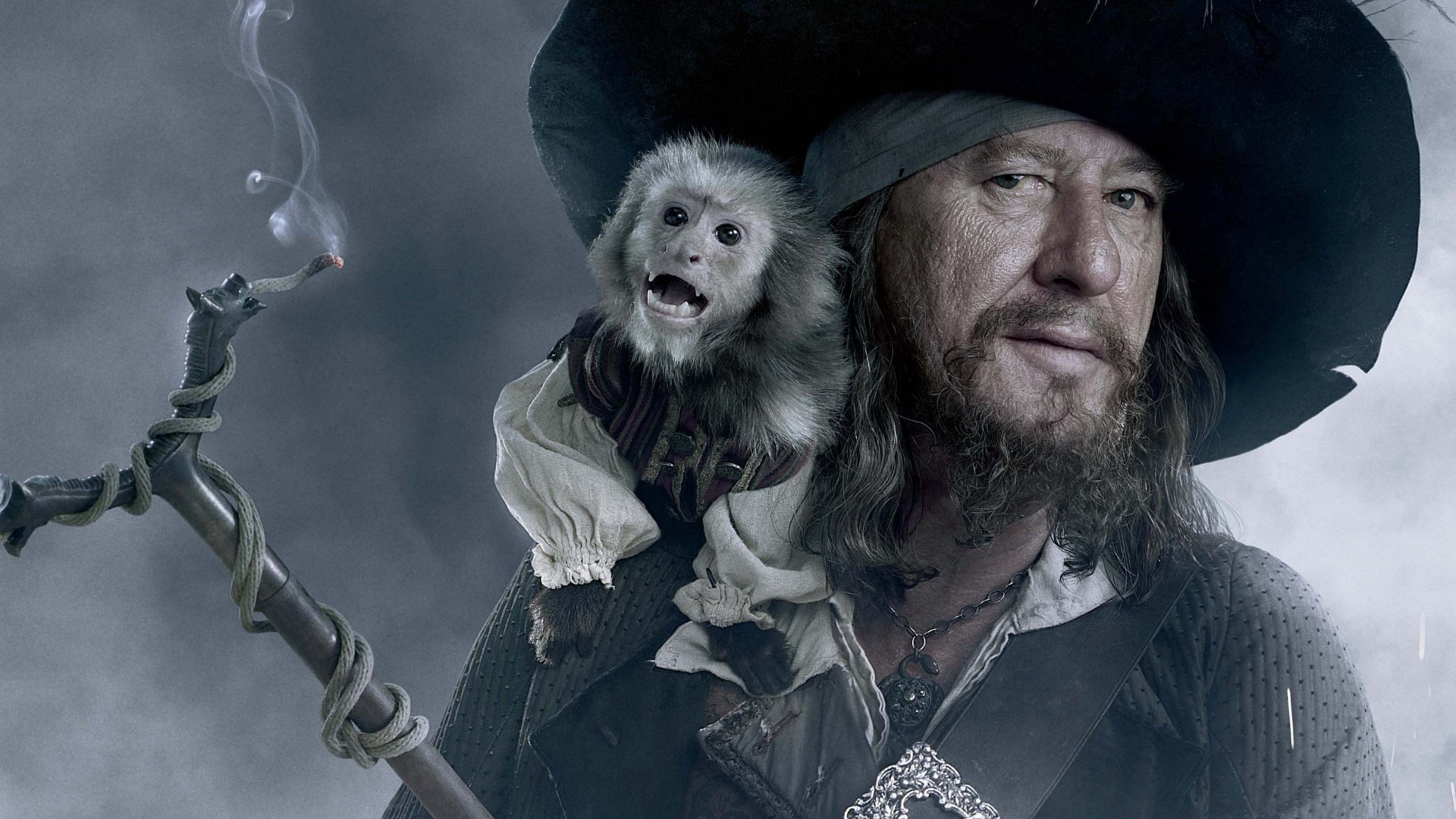 Geoffrey Rush Hector Barbossa 1920x1080