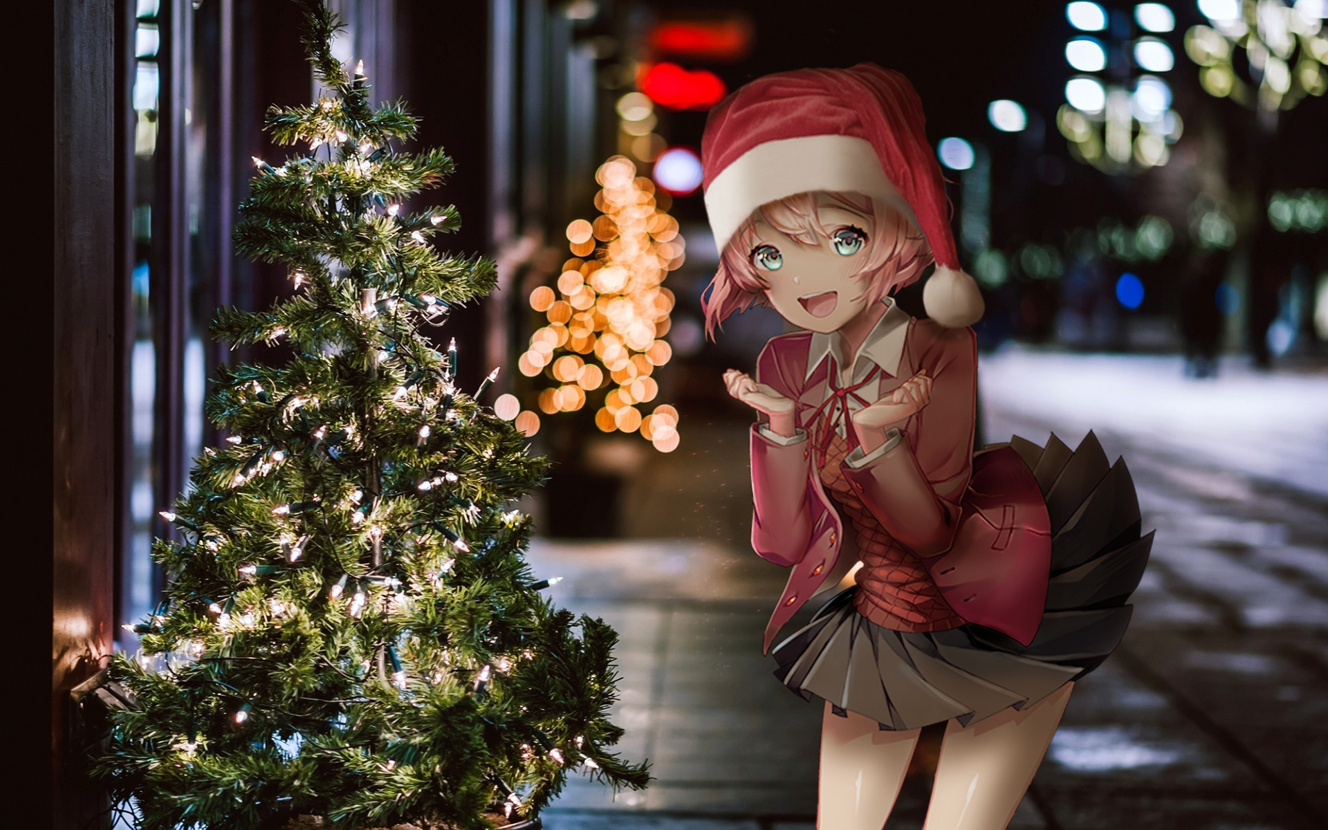 Anime Christmas Cool Desktop Widescreen Wallpaper 102156 - Baltana