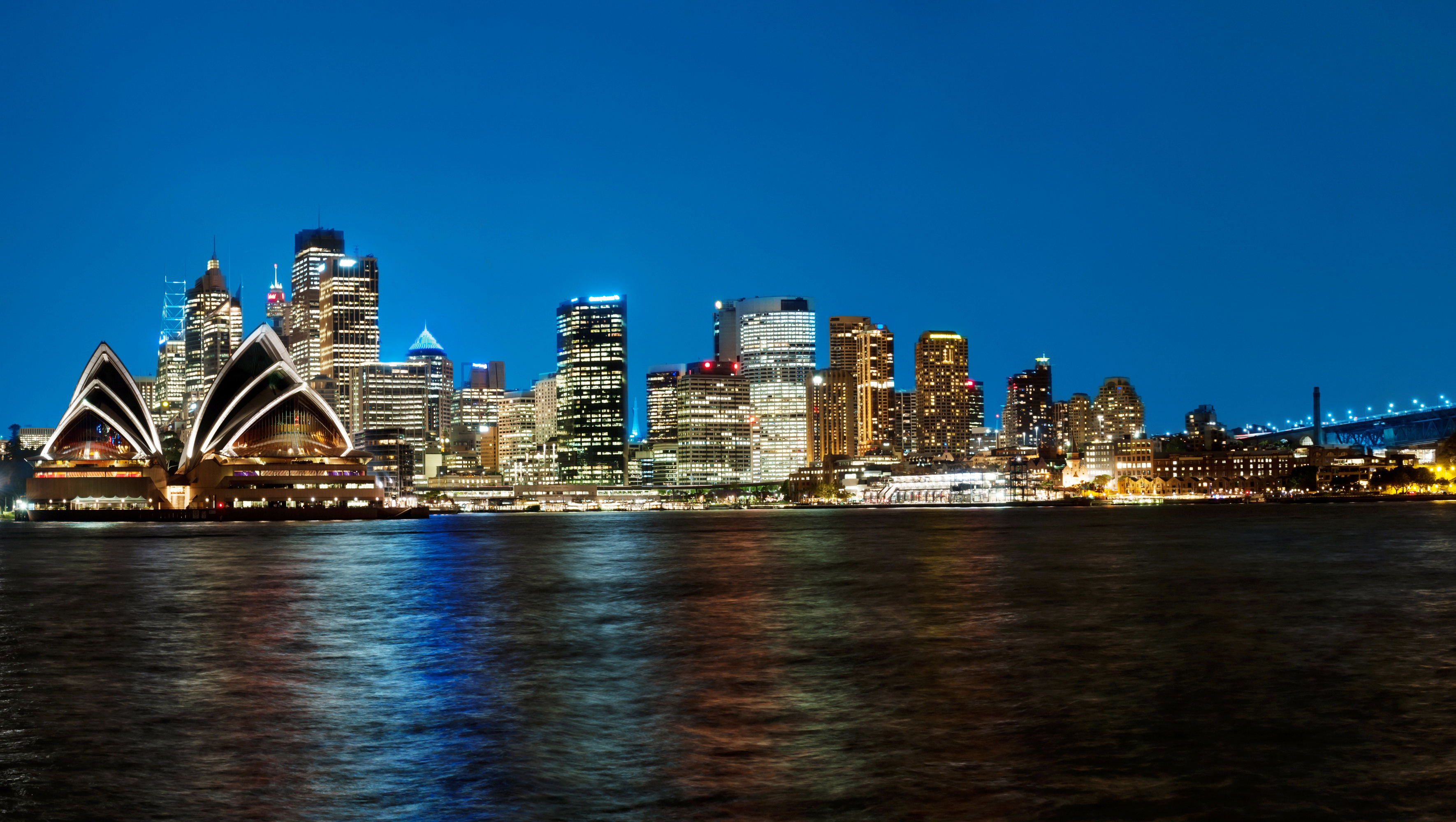 Australia Building City Night Skyscraper Sydney Sydney Opera House 3540x2000