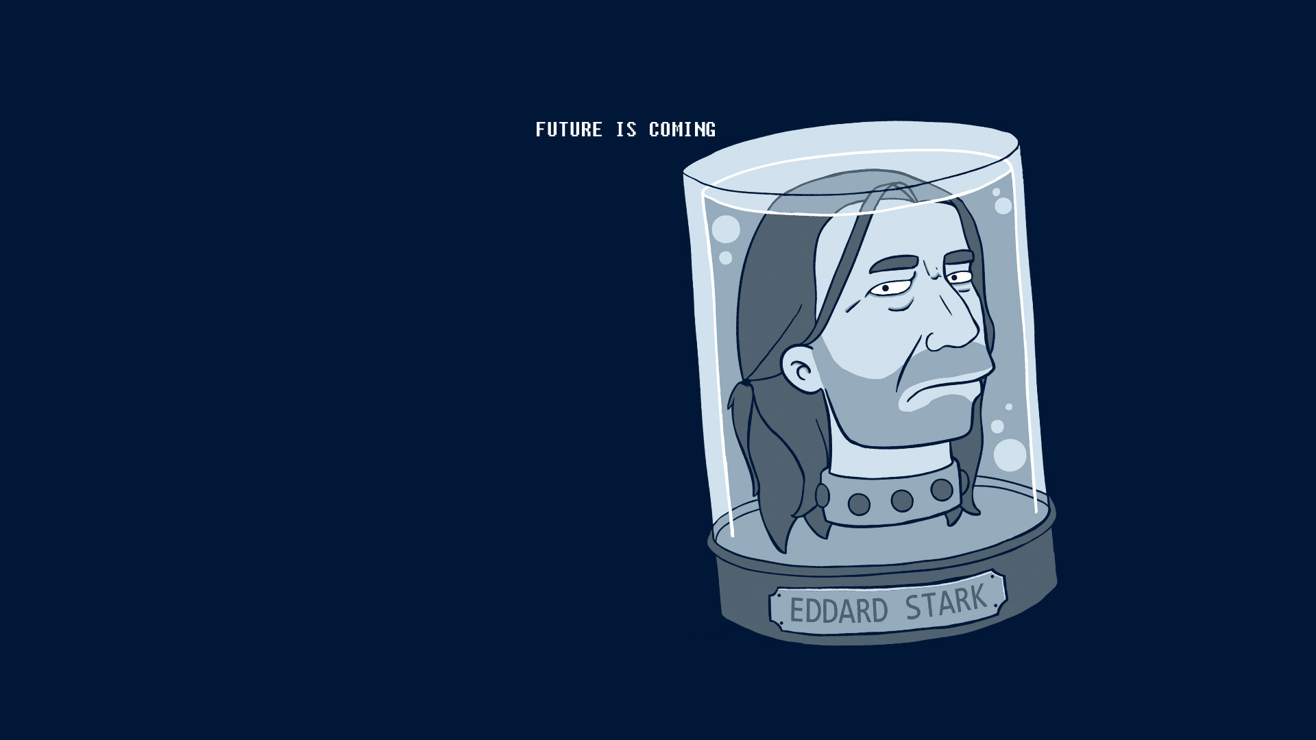 Blue Cartoon Collage Eddard Stark Futurama Game Of Thrones Head Humor  Wallpaper - Resolution:1920x1080 - ID:880733 