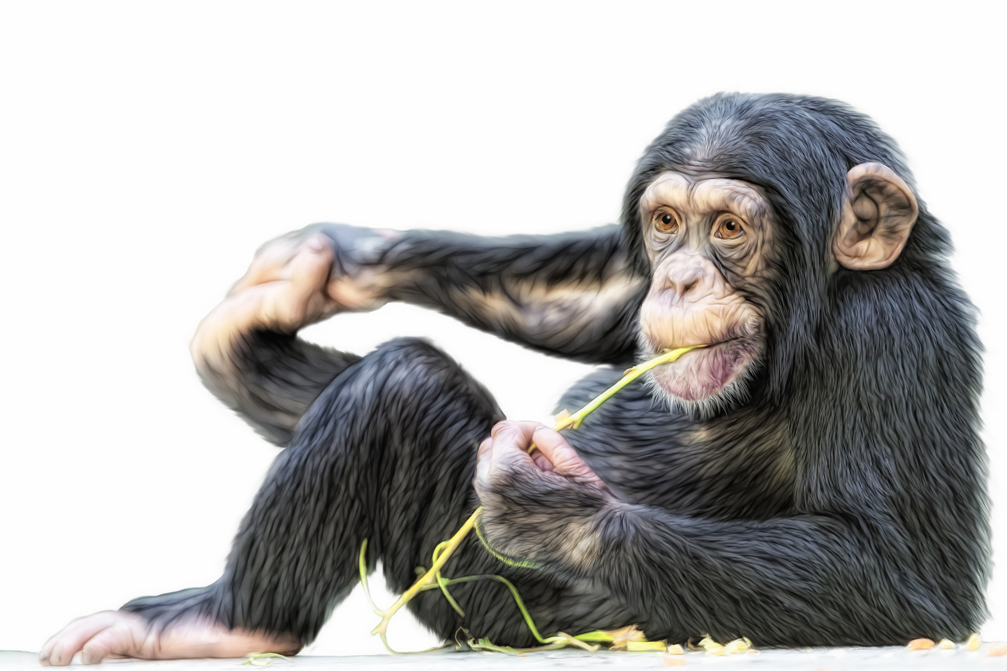 Chimpanzee Monkey 2048x1365