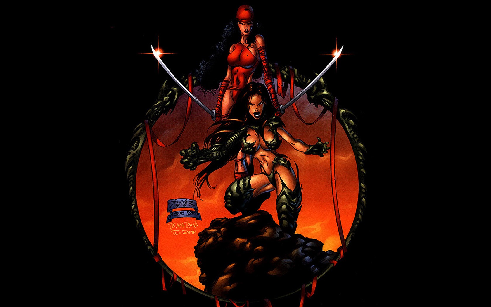 Elektra Marvel Comics Witchblade 1680x1050