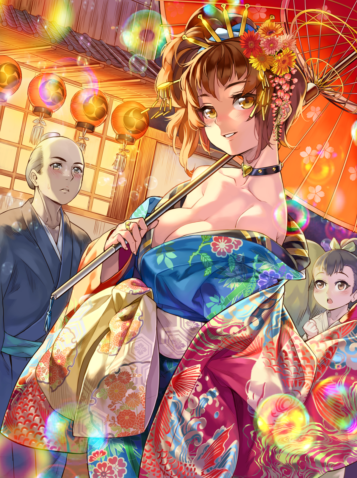 Xil Japanese Kimono Kimono Umbrella Anime 1200x1608