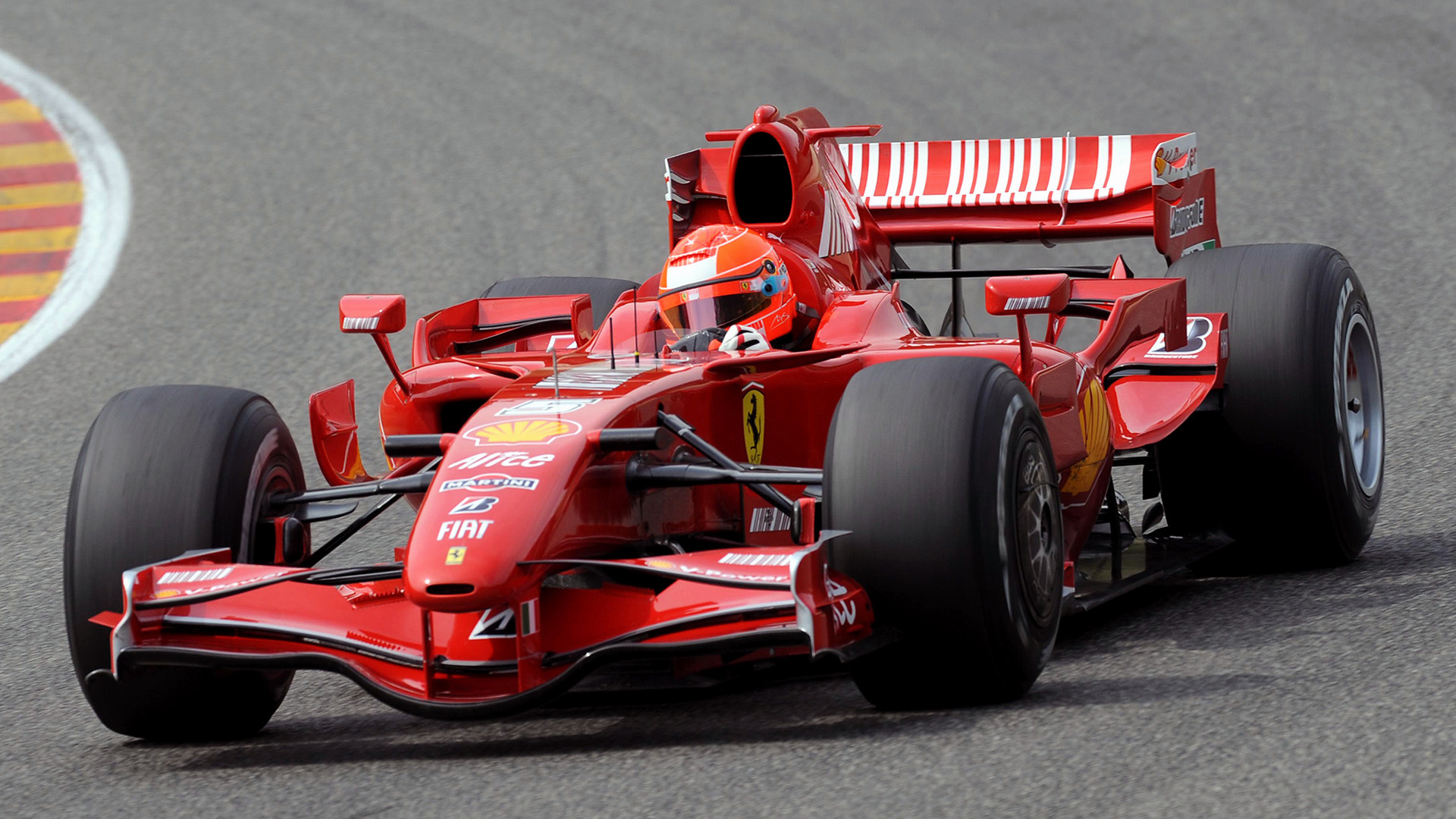 Car Ferrari Ferrari F2007 Formula 1 Race Car Red Car 1920x1080