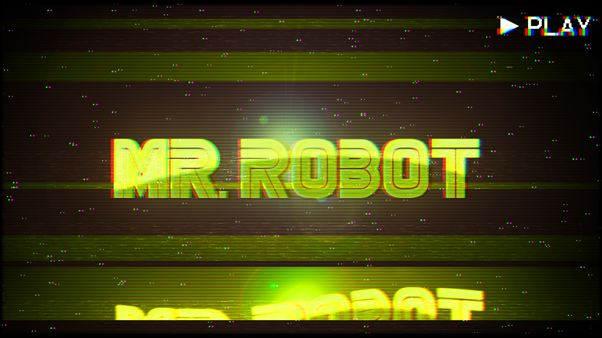 Mr Robot TV Series TV Glitch Art 1920x1080