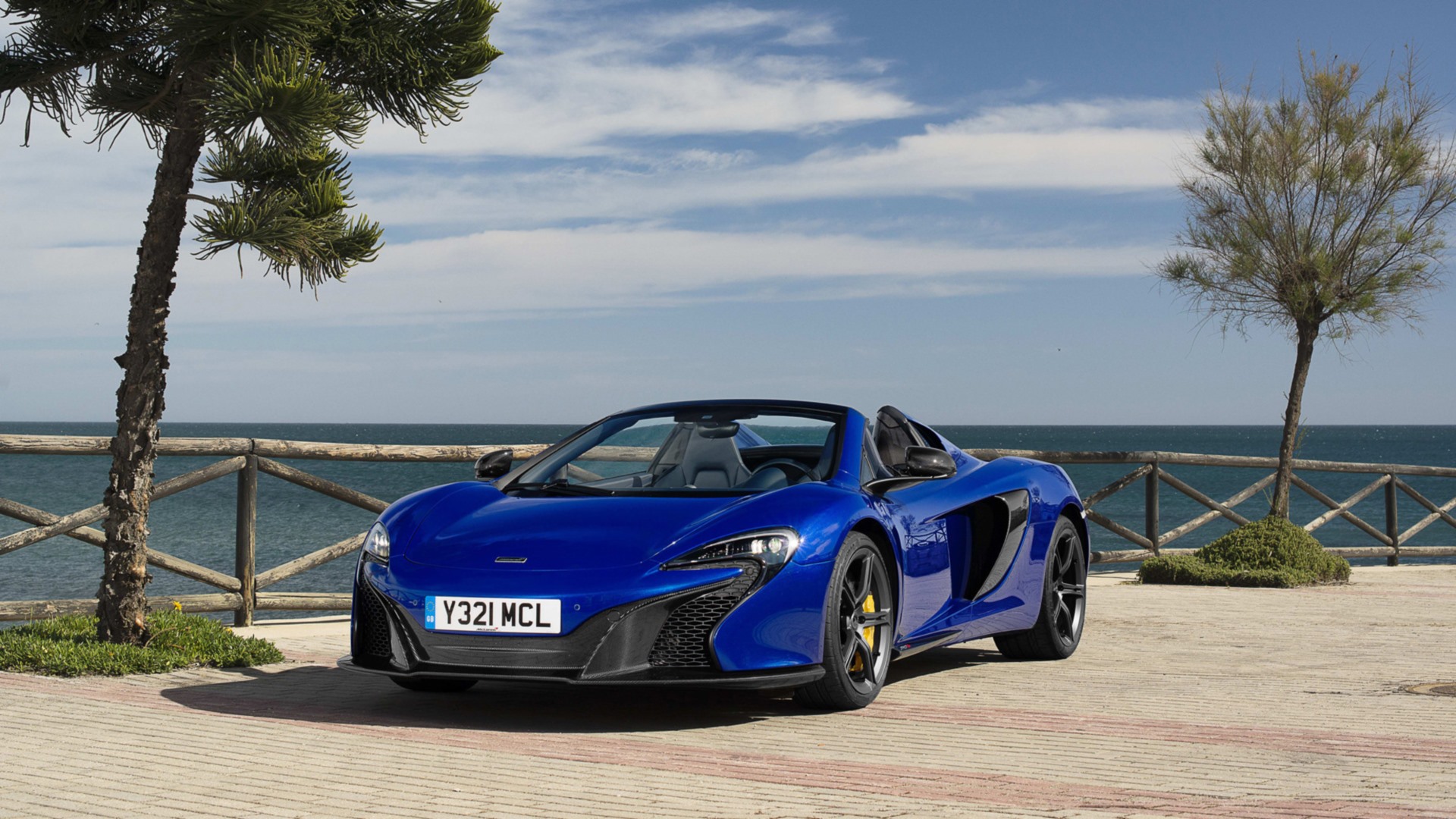 Blue Car Car Mclaren Mclaren 650s Mclaren 650s Spider Supercar Vehicle 1920x1080