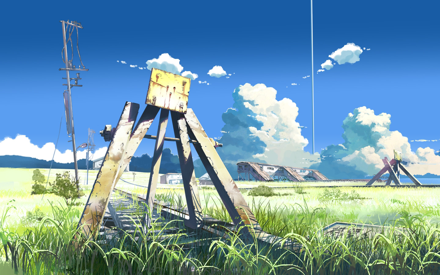 Anime Cloud Grass Sky The Place Promised In Our Early Days Tree 1440x900