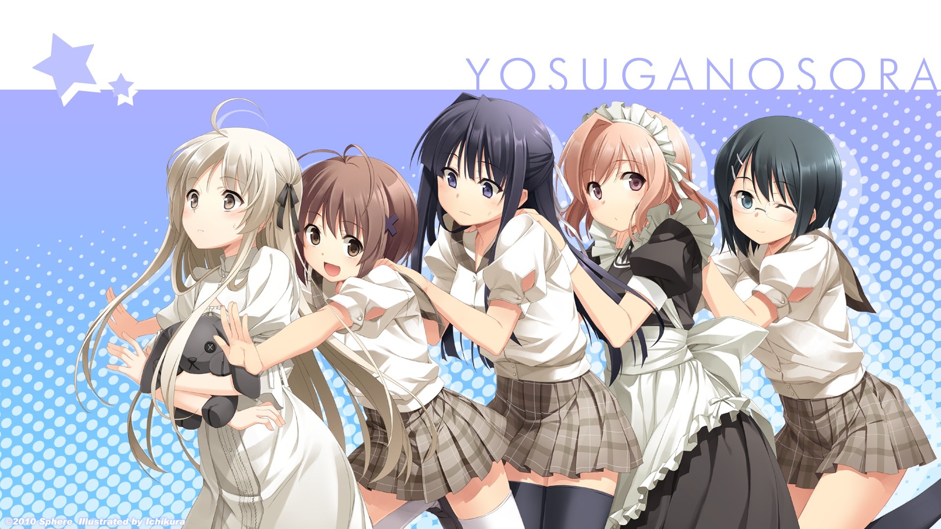 Akira Amatsume Kazuha Migiwa Motoka Nogisaka Nao Yorihime Sora Kasugano Yosuga No Sora 1920x1080